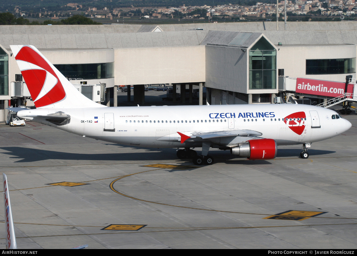 Aircraft Photo of OK-YAD | Airbus A310-324 | ČSA - Czech Airlines | AirHistory.net #598521