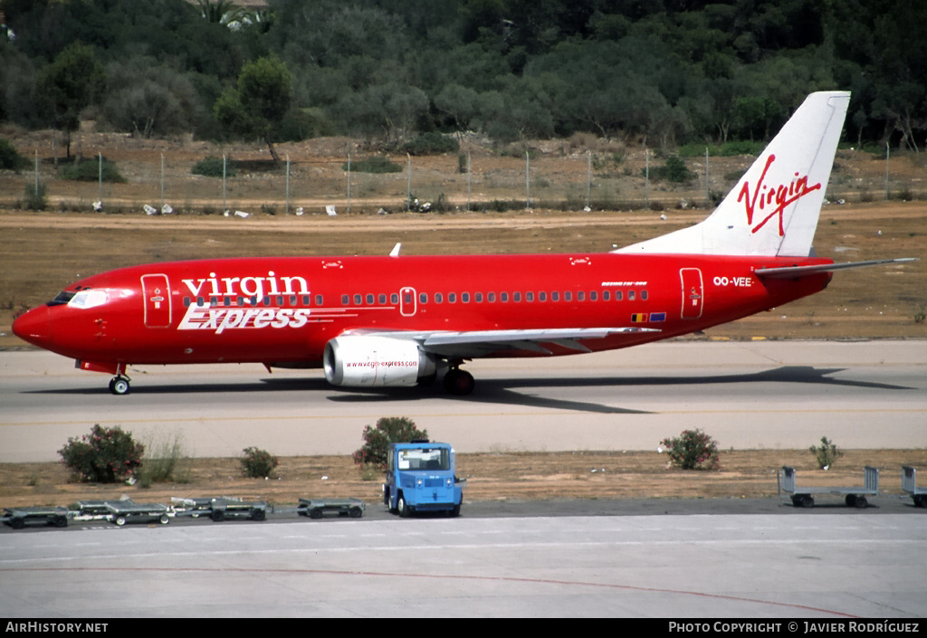 Aircraft Photo of OO-VEE | Boeing 737-3Y0 | Virgin Express | AirHistory.net #598639