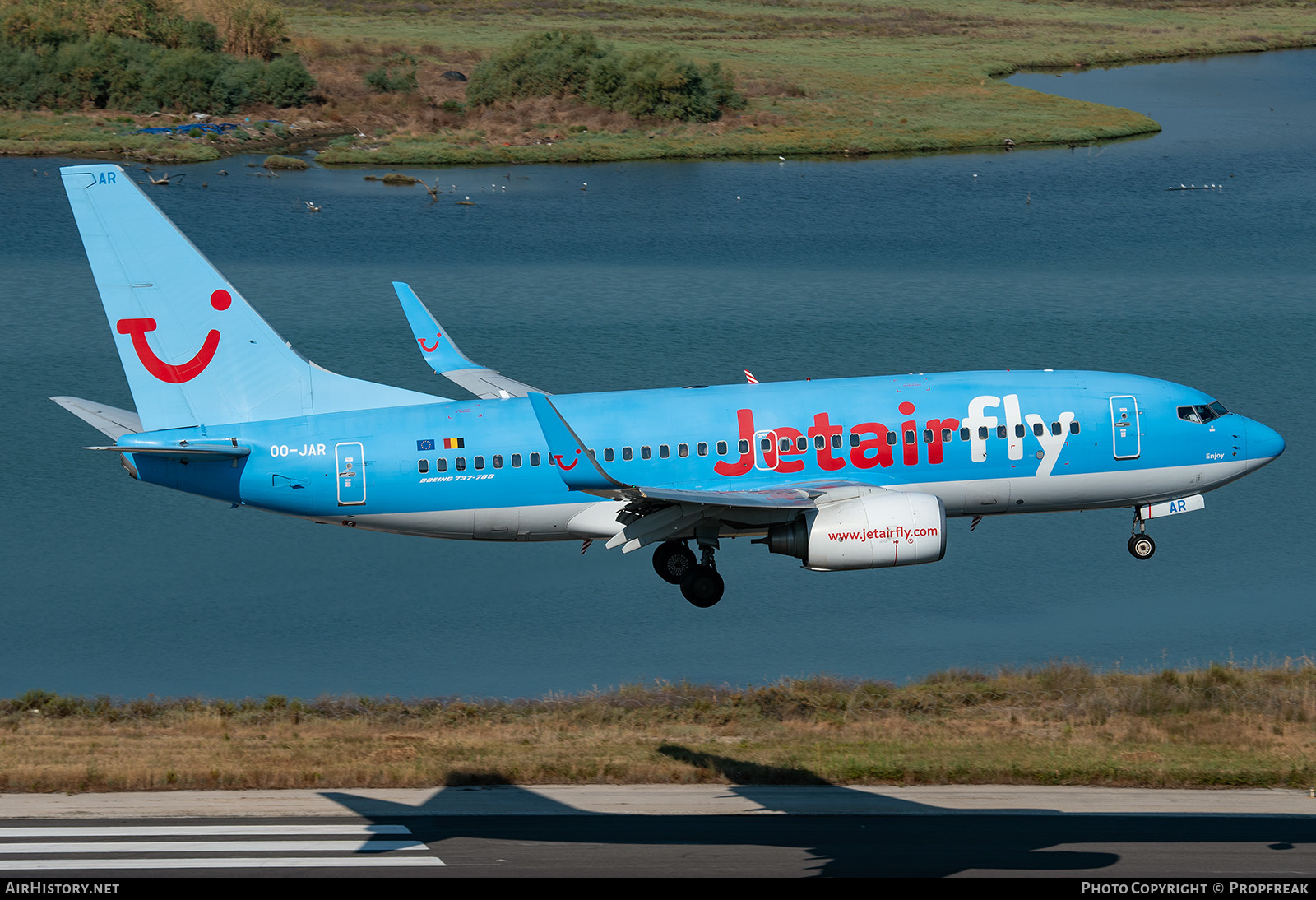 Aircraft Photo of OO-JAR | Boeing 737-7K5 | Jetairfly | AirHistory.net #598659