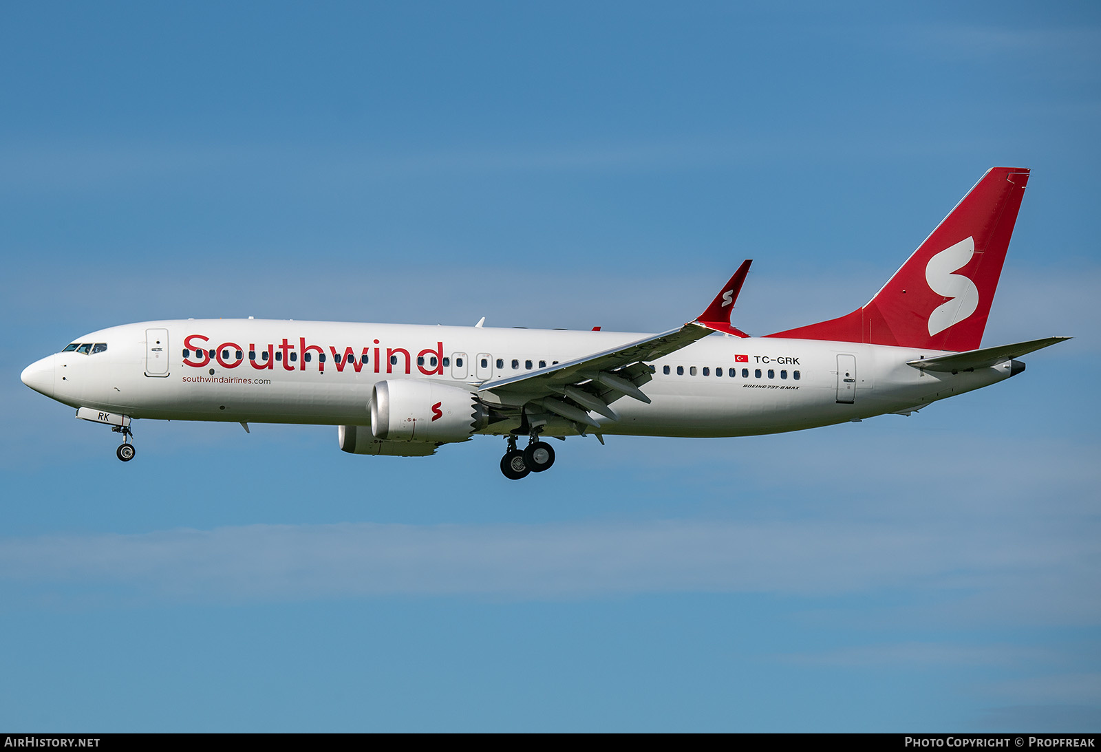 Aircraft Photo of TC-GRK | Boeing 737-8 Max 8 | Southwind Airlines | AirHistory.net #598682