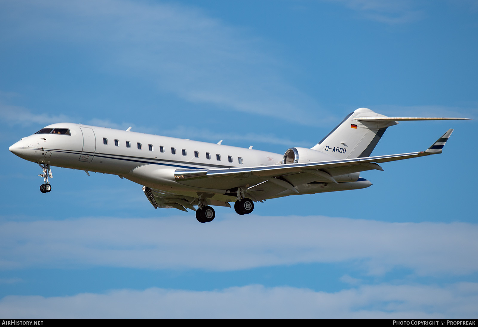 Aircraft Photo of D-ARCO | Bombardier Global 6000 (BD-700-1A10) | AirHistory.net #598692