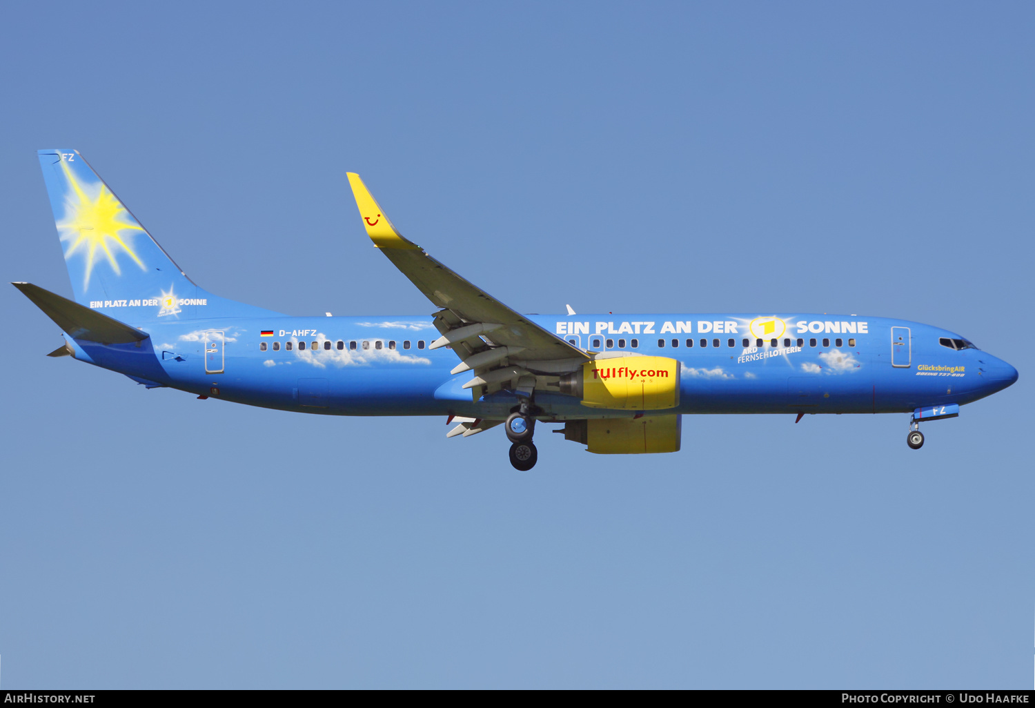 Aircraft Photo of D-AHFZ | Boeing 737-8K5 | TUIfly | AirHistory.net #598707