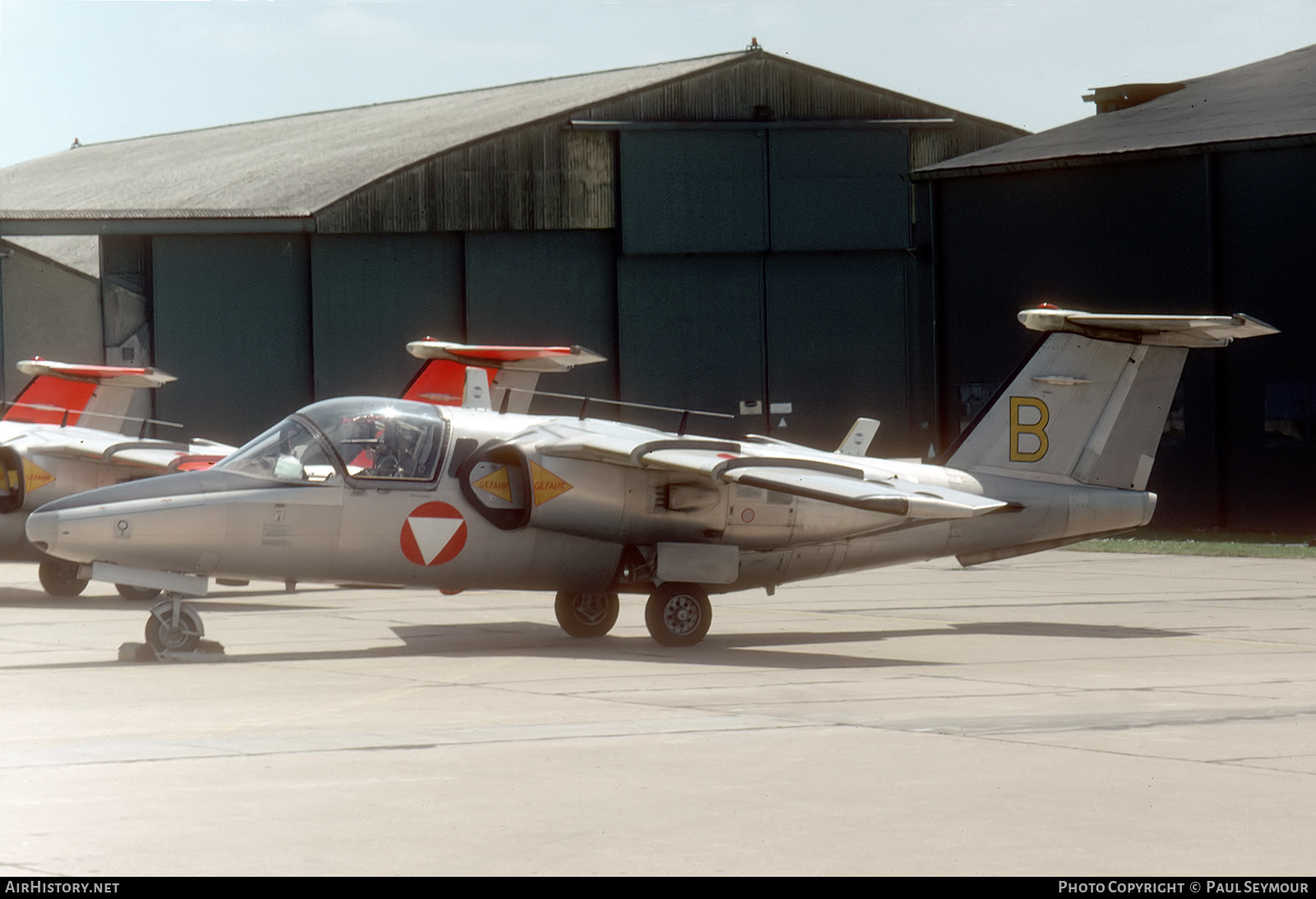 Aircraft Photo of YB-02 / B yellow | Saab 105OE | Austria - Air Force | AirHistory.net #598719