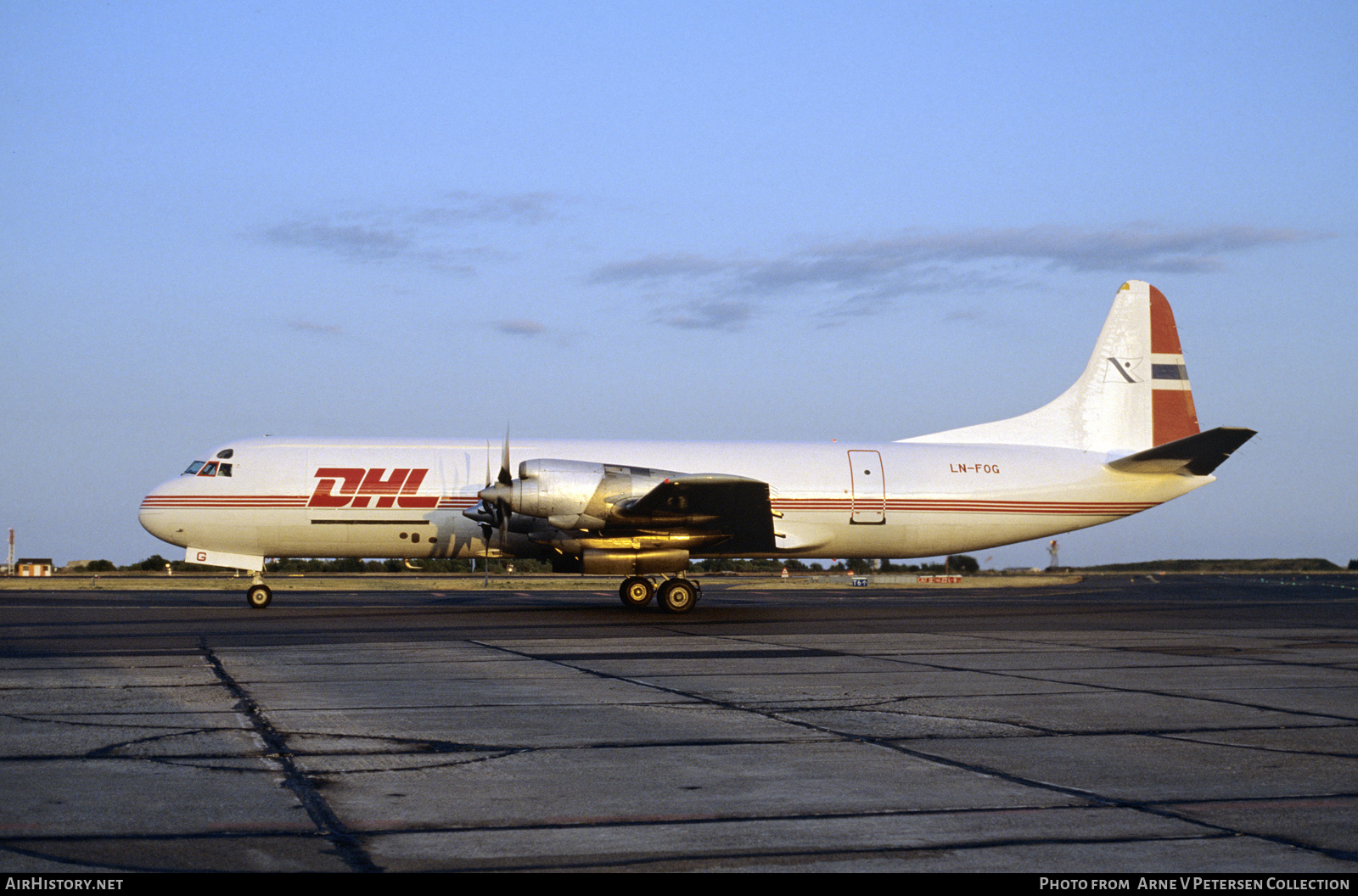 Aircraft Photo of LN-FOG | Lockheed L-188A(F) Electra | DHL Worldwide Express | AirHistory.net #598724