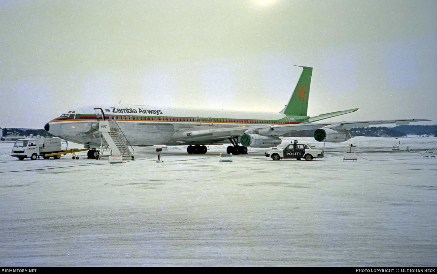 Aircraft Photo of 9J-AEL | Boeing 707-338C | Zambia Airways | AirHistory.net #598741