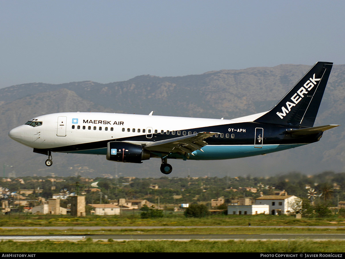 Aircraft Photo of OY-APH | Boeing 737-5L9 | Maersk Air | AirHistory.net #598764