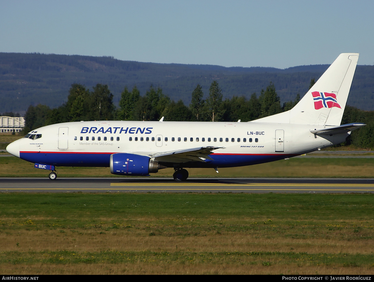 Aircraft Photo of LN-BUC | Boeing 737-505 | Braathens | AirHistory.net #598766