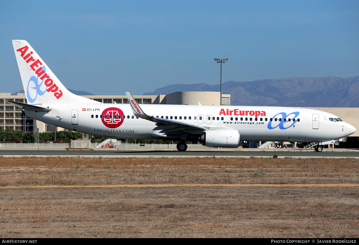 Aircraft Photo of EC-LPR | Boeing 737-85P | Air Europa | AirHistory.net #598787