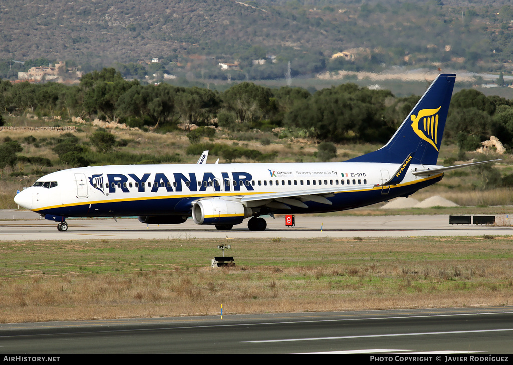 Aircraft Photo of EI-DYO | Boeing 737-8AS | Ryanair | AirHistory.net #598790