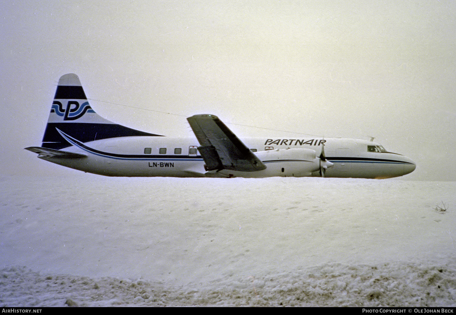 Aircraft Photo of LN-BWN | Convair 580 | Partnair | AirHistory.net #598876