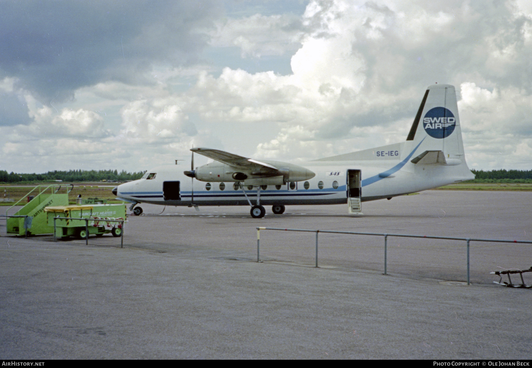Aircraft Photo of SE IEG Fairchild F 27 Swedair AirHistory
