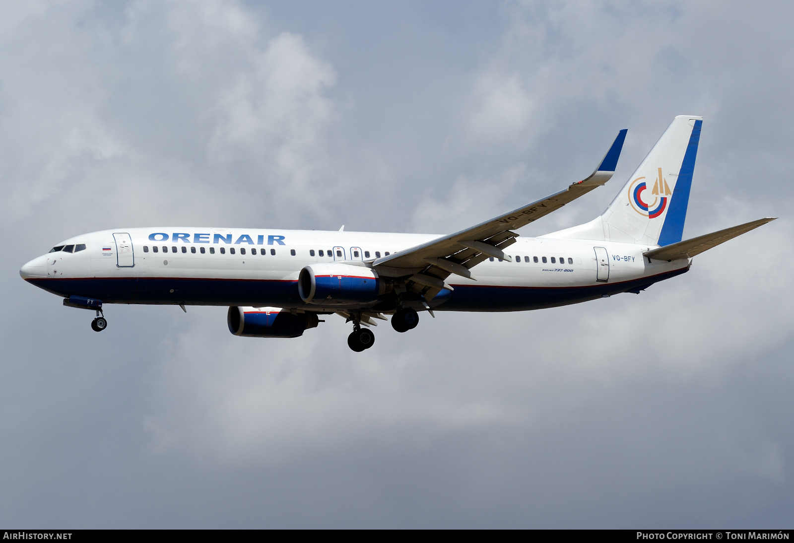 Aircraft Photo of VQ-BFY | Boeing 737-86N | Orenair | AirHistory.net #598910