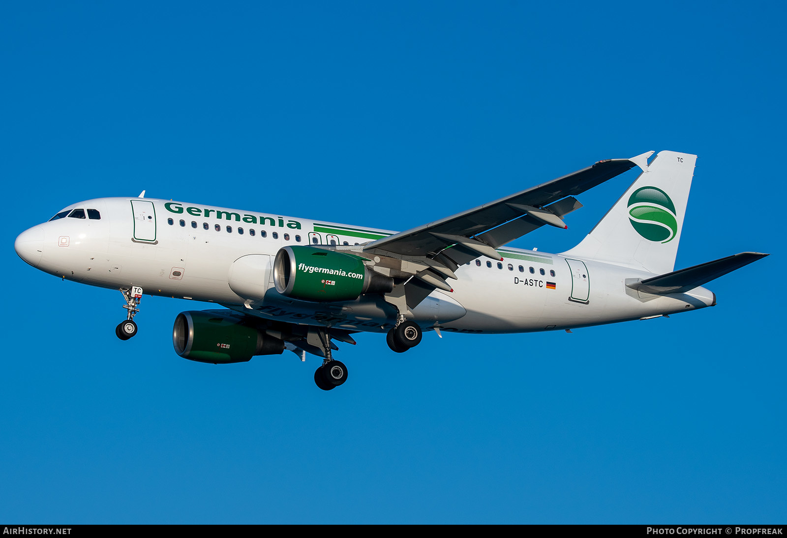 Aircraft Photo of D-ASTC | Airbus A319-112 | Germania | AirHistory.net #598947