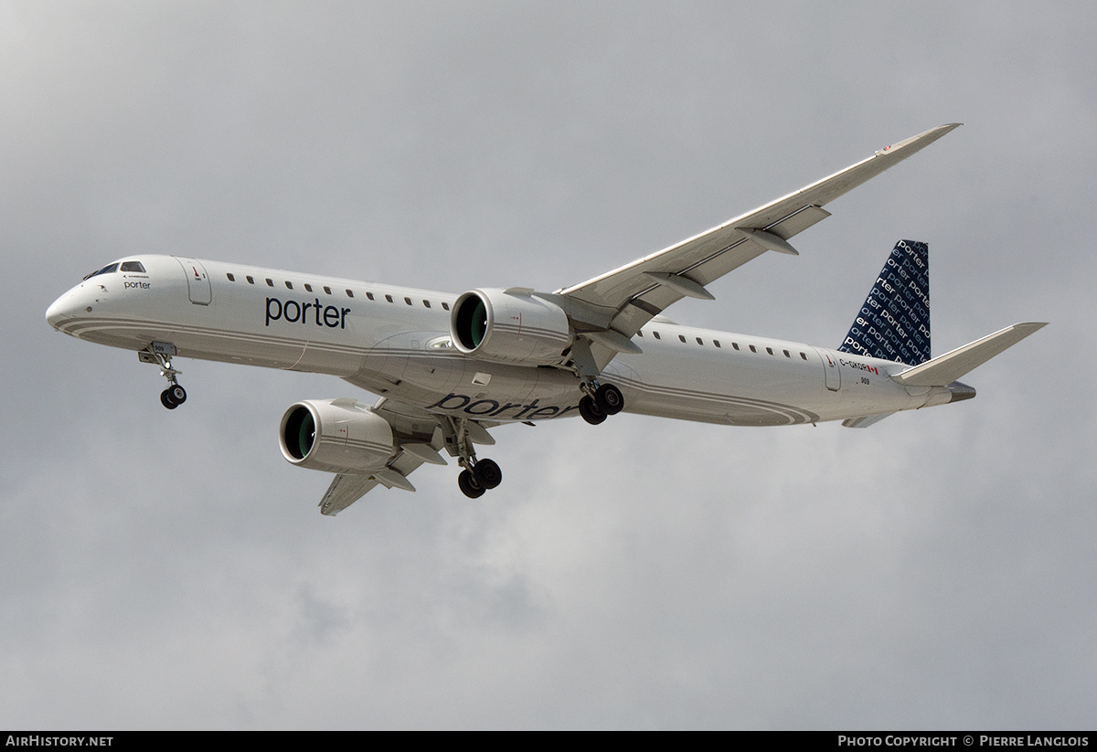 Aircraft Photo of C-GKQR | Embraer 195-E2 (ERJ-190-400) | Porter Airlines | AirHistory.net #598989