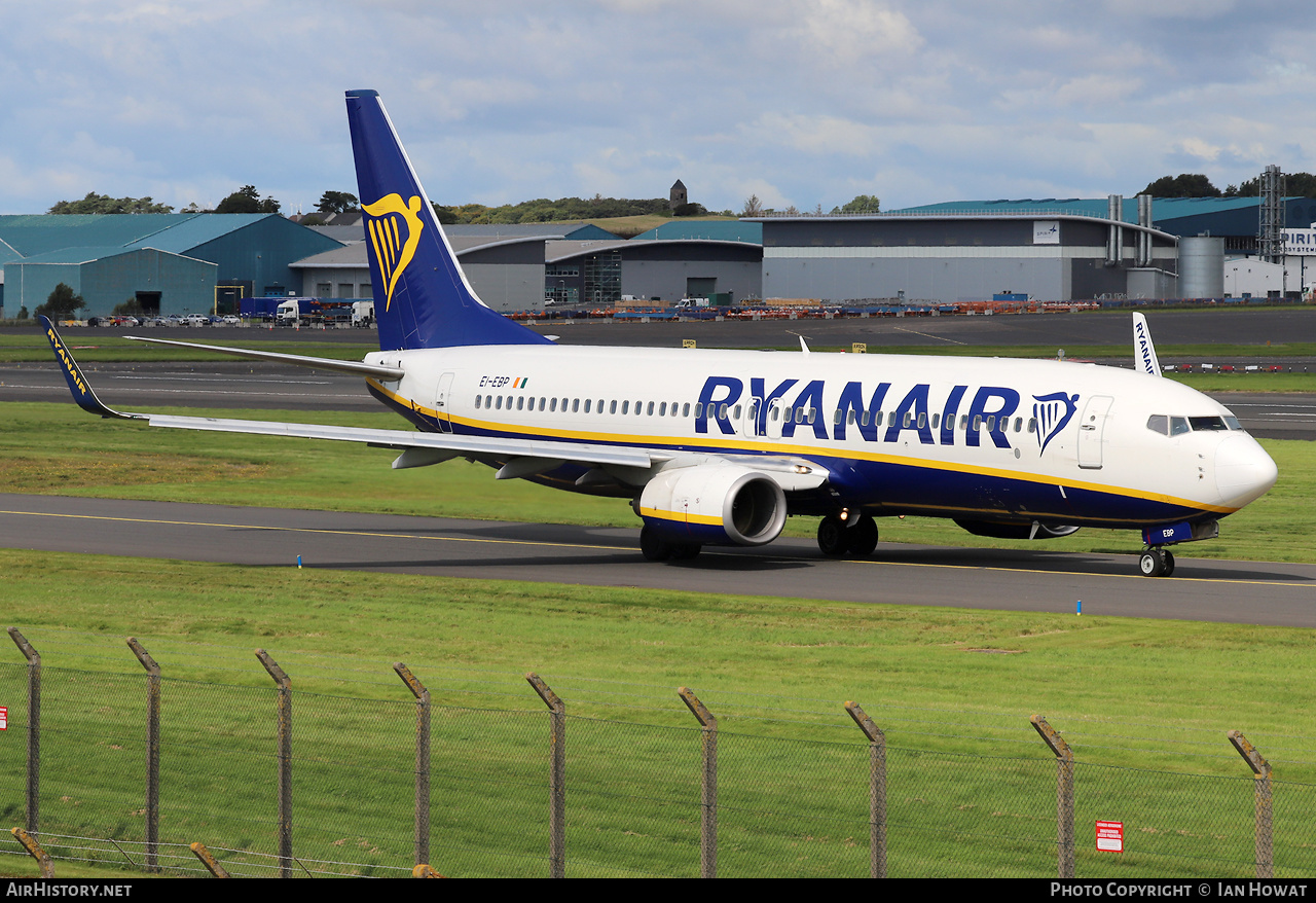 Aircraft Photo of EI-EBP | Boeing 737-8AS | Ryanair | AirHistory.net #599021
