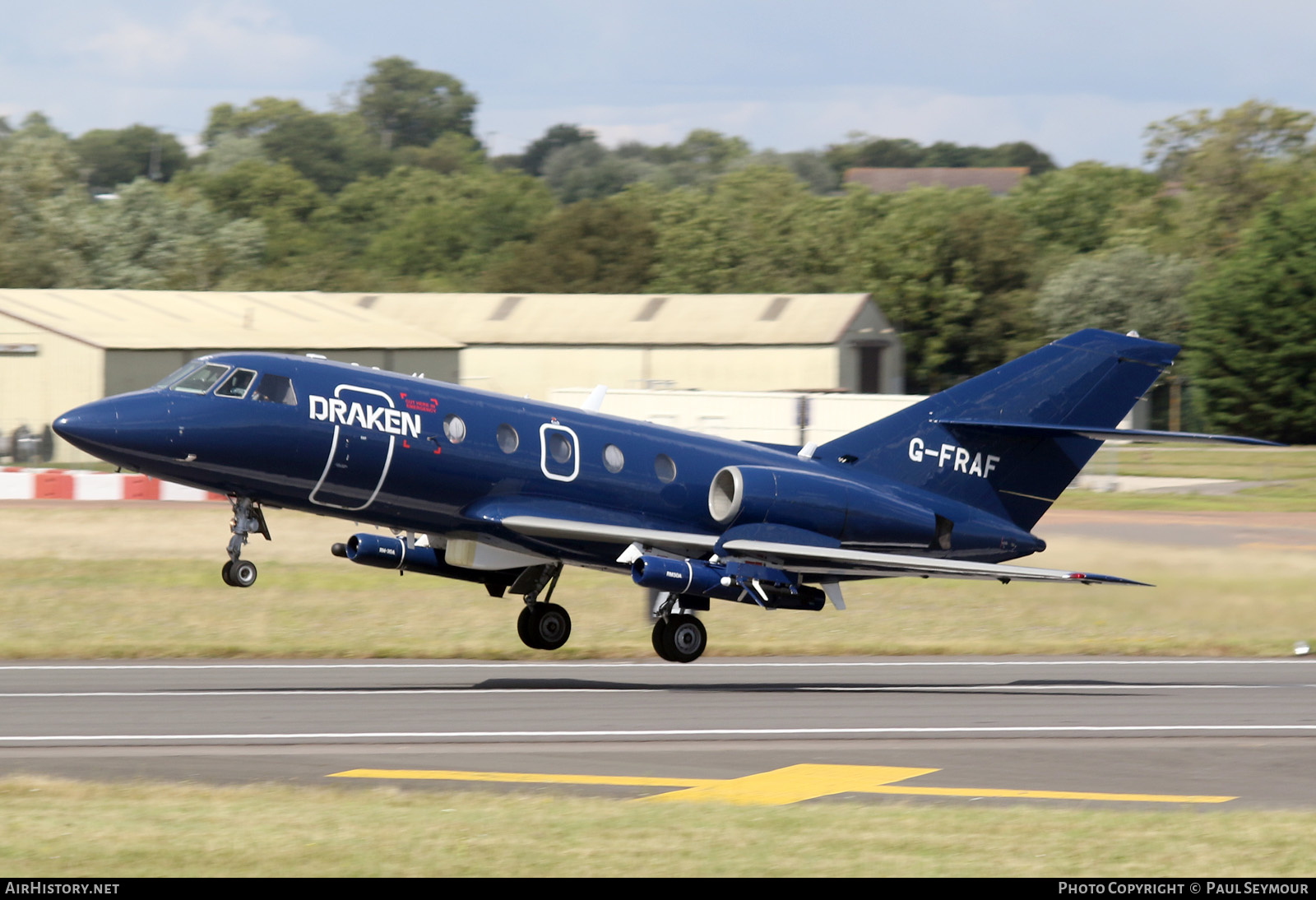 Aircraft Photo of G-FRAF | Dassault Falcon 20E | Draken Europe | AirHistory.net #599046