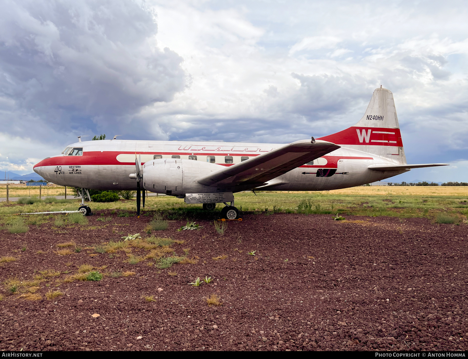 Aircraft Photo of N240HH | Convair 240-1 | Western Air Lines | AirHistory.net #599198