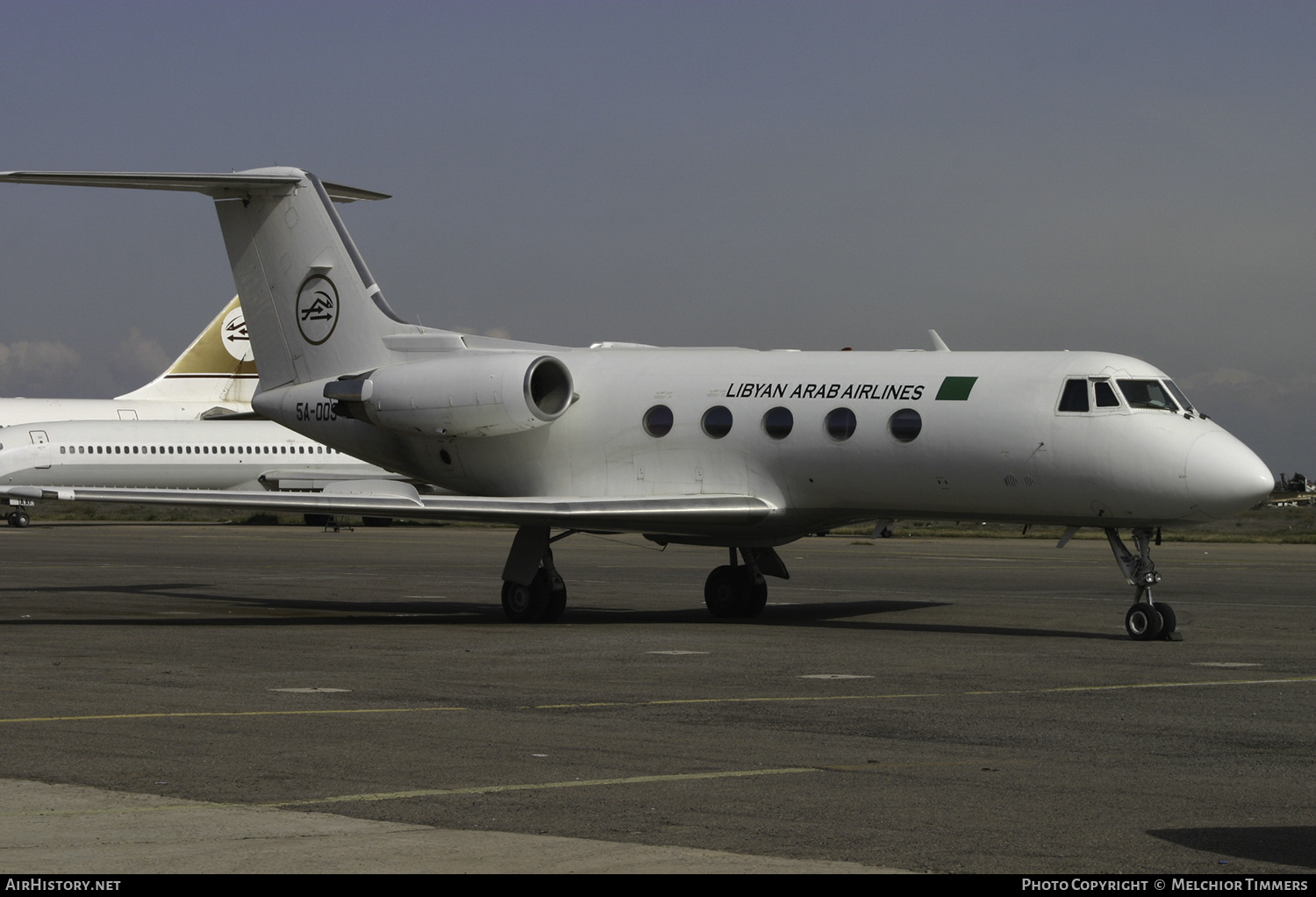 Aircraft Photo of 5A-DDS | Grumman American G-1159 Gulfstream II | Libyan Arab Airlines | AirHistory.net #599212