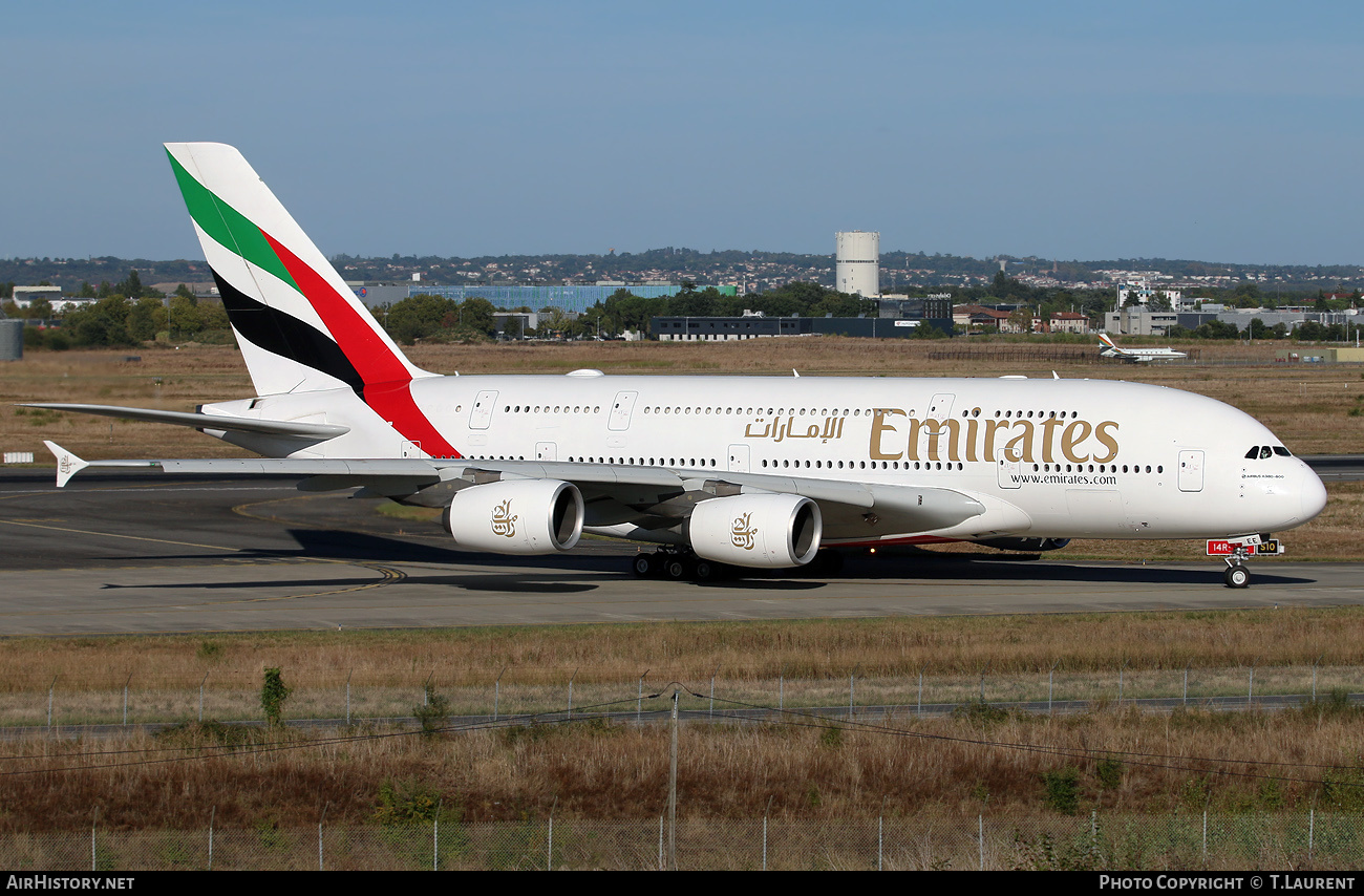 Aircraft Photo of A6-EEE | Airbus A380-861 | Emirates | AirHistory.net #599228