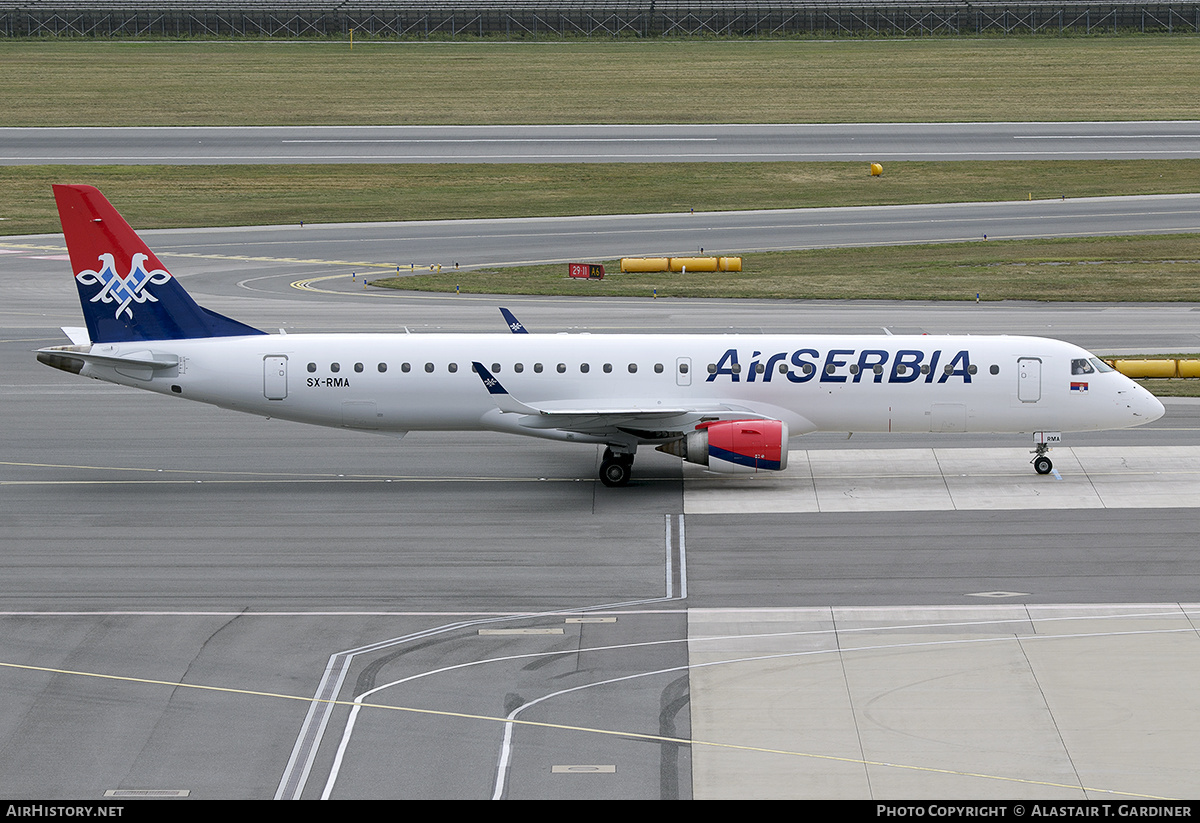 Aircraft Photo of SX-RMA | Embraer 195AR (ERJ-190-200IGW) | Air Serbia | AirHistory.net #599318
