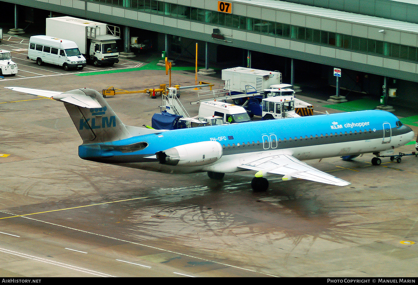 Aircraft Photo of PH-OFC | Fokker 100 (F28-0100) | KLM Cityhopper | AirHistory.net #599373