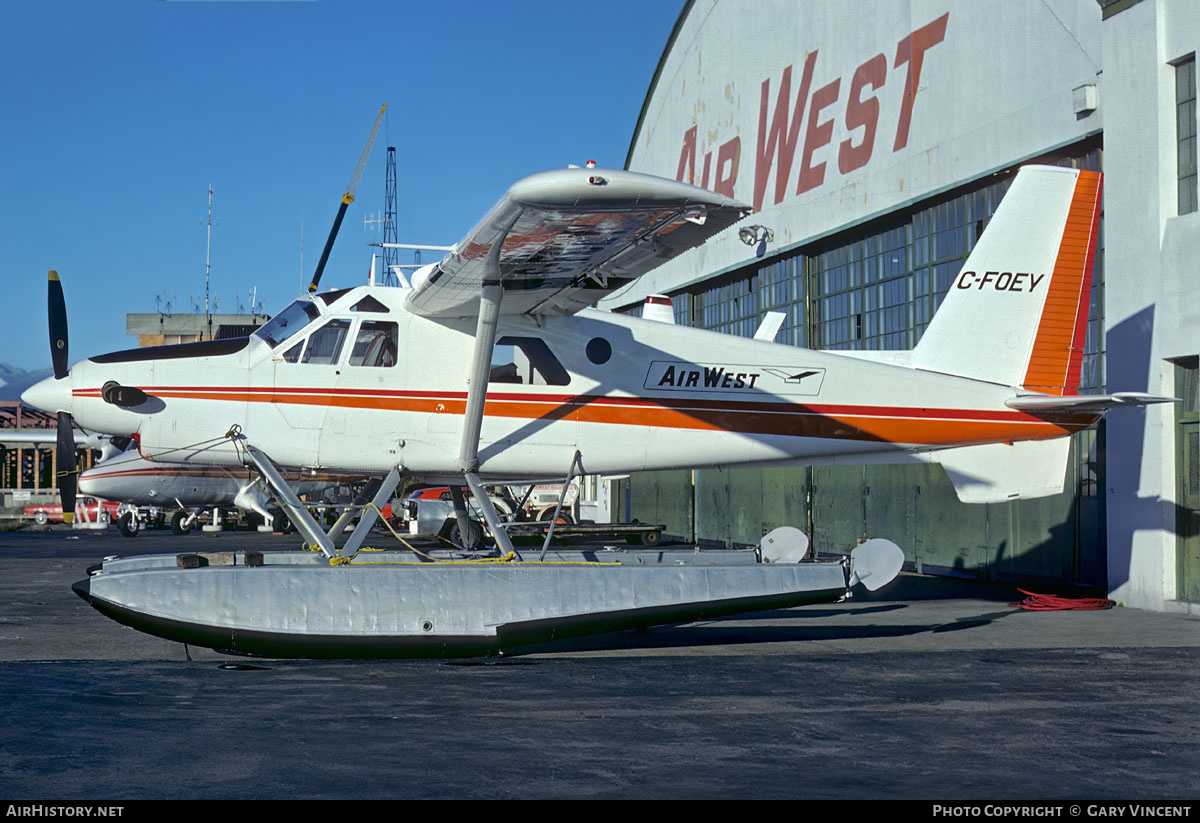 Aircraft Photo of C-FOEY | De Havilland Canada DHC-2 Turbo Beaver Mk3 | AirWest Airlines | AirHistory.net #599377