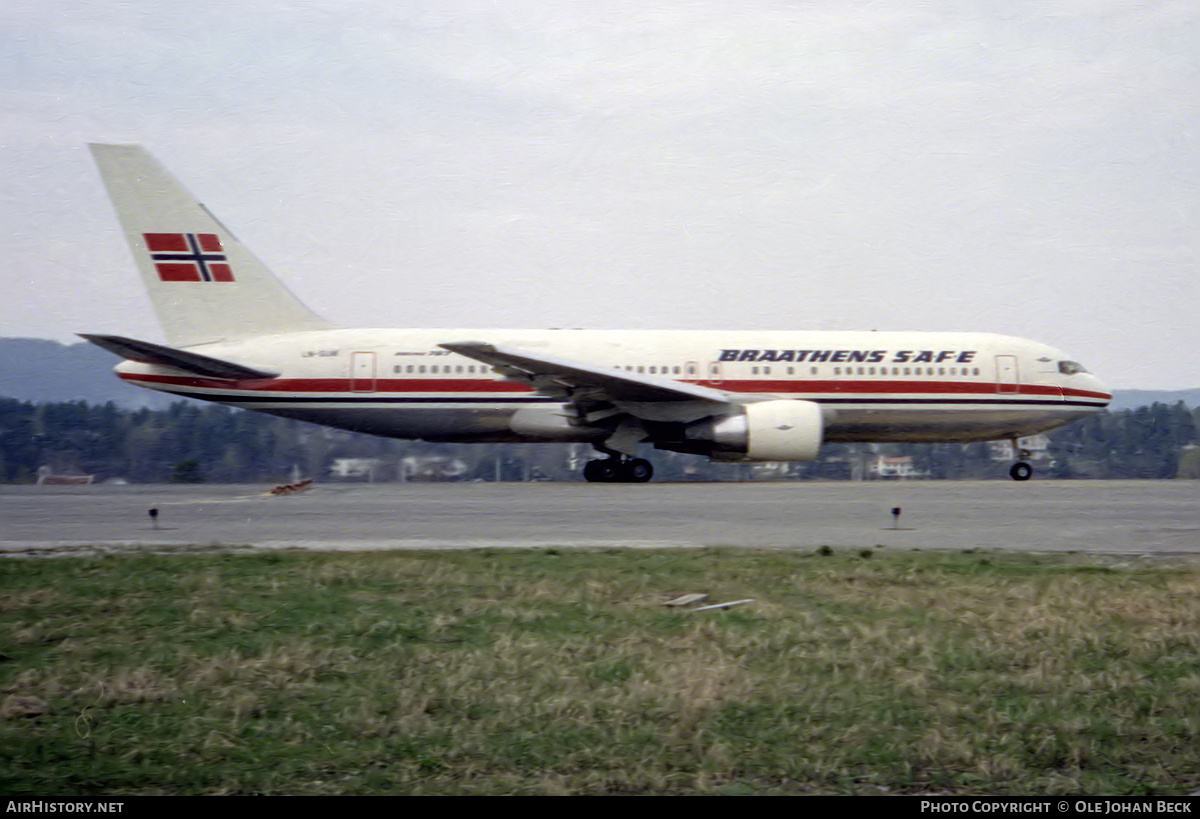 Aircraft Photo of LN-SUW | Boeing 767-205 | Braathens SAFE | AirHistory.net #599388