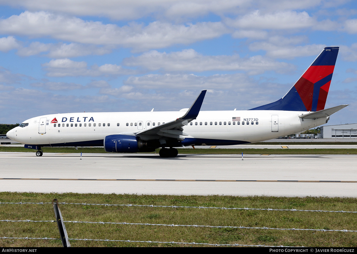 Aircraft Photo of N3773D | Boeing 737-832 | Delta Air Lines | AirHistory.net #599407