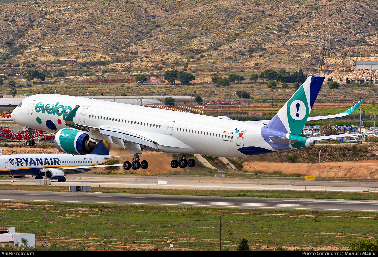 Aircraft Photo of EC-NBO | Airbus A350-941 | Evelop Airlines | AirHistory.net #599446