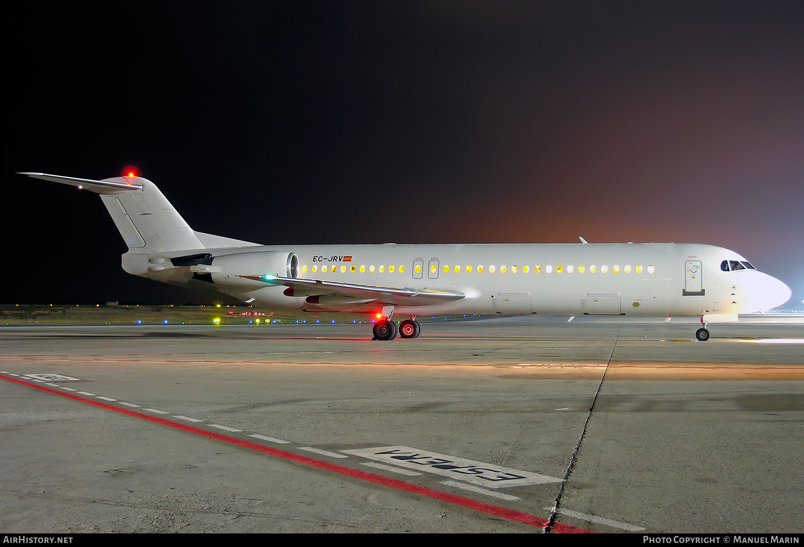 Aircraft Photo of EC-JRV | Fokker 100 (F28-0100) | AirHistory.net #599452