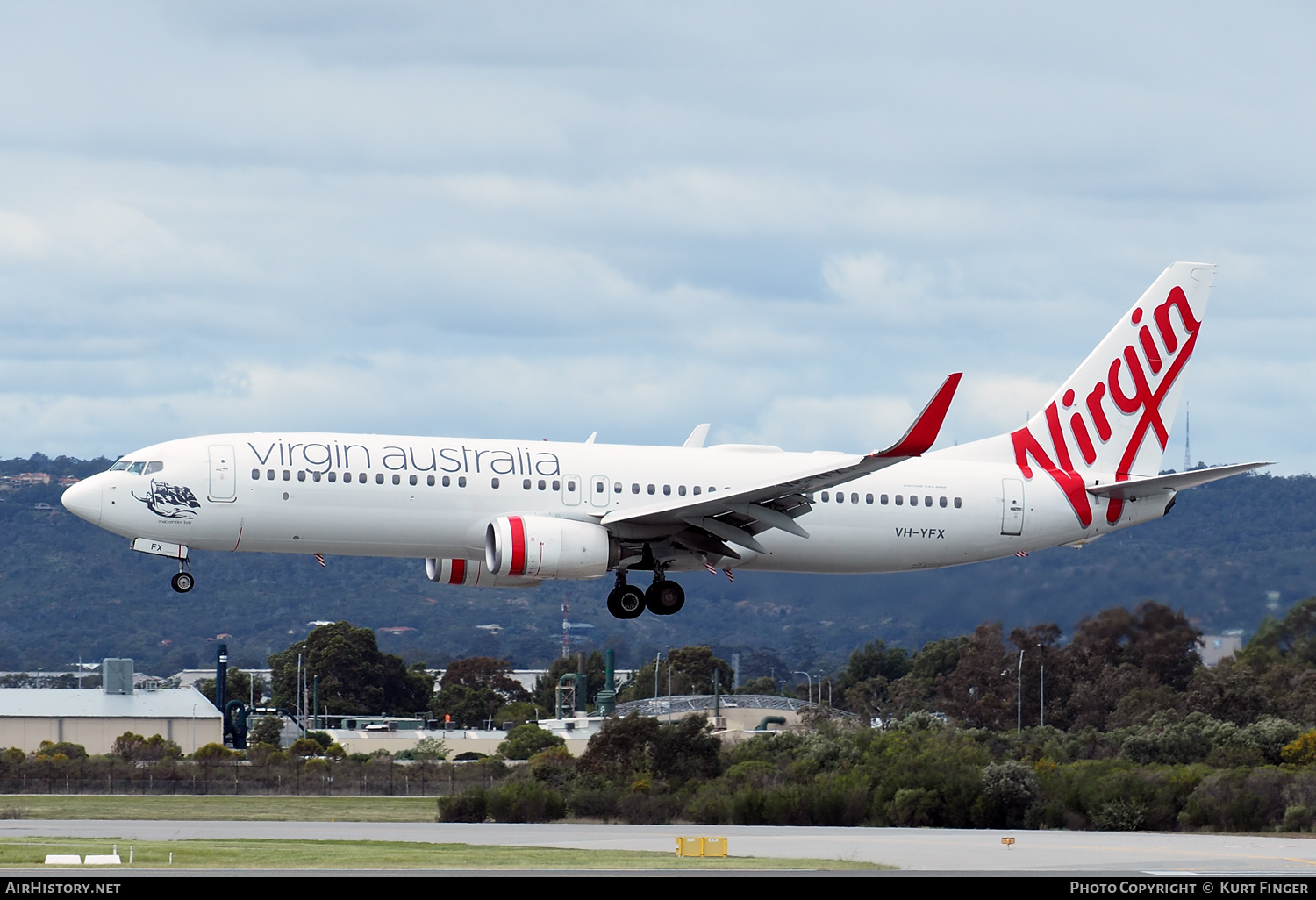 Aircraft Photo of VH-YFX | Boeing 737-8FE | Virgin Australia Airlines | AirHistory.net #599458