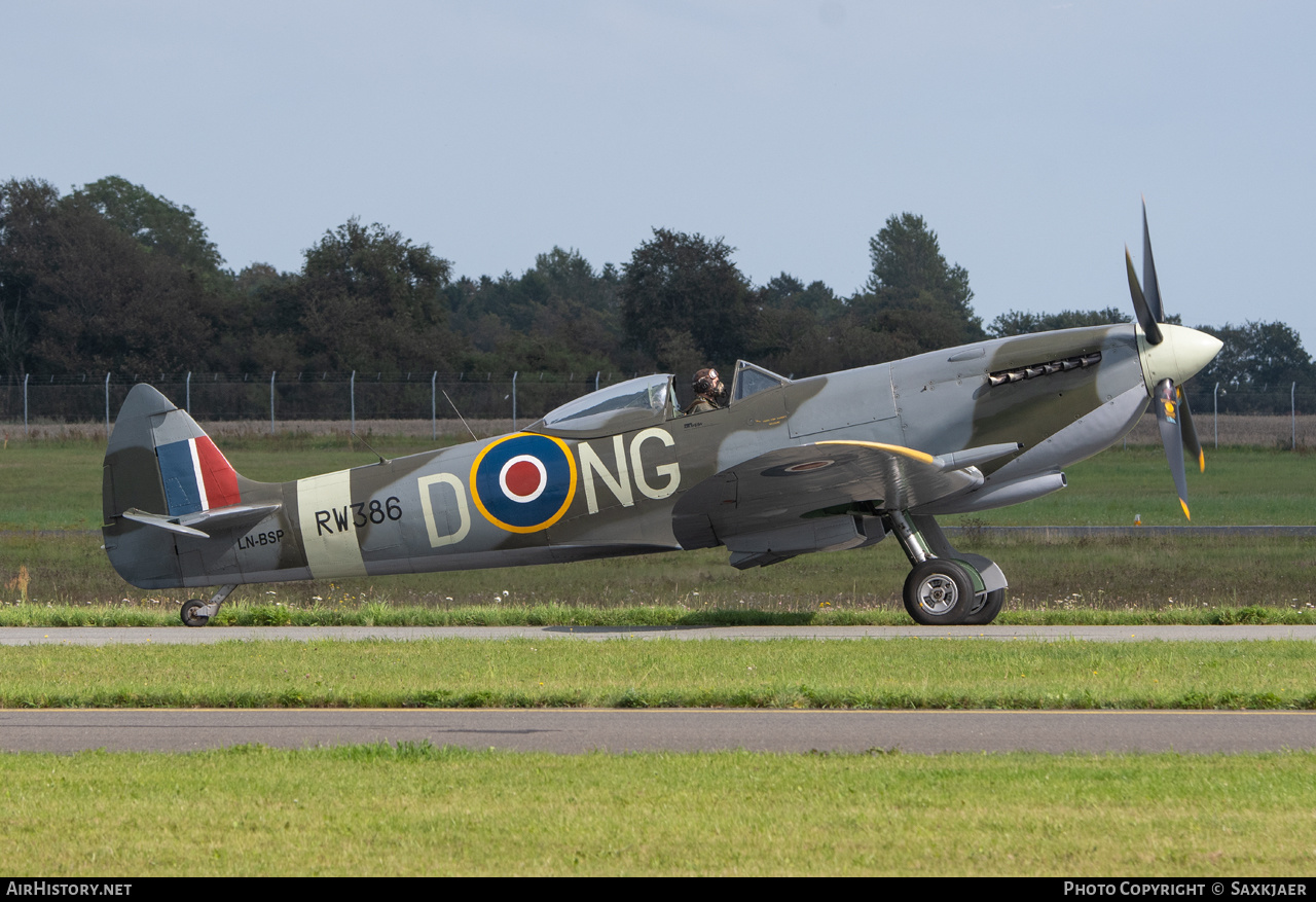 Aircraft Photo of LN-BSP / RW386 | Supermarine 361 Spitfire LF16E | UK - Air Force | AirHistory.net #599461