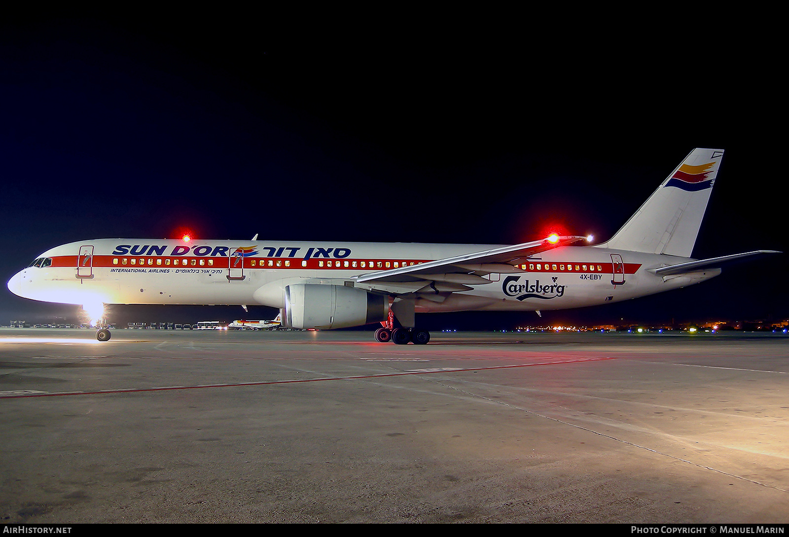 Aircraft Photo of 4X-EBY | Boeing 757-27B | Sun d'Or International Airlines | AirHistory.net #599462