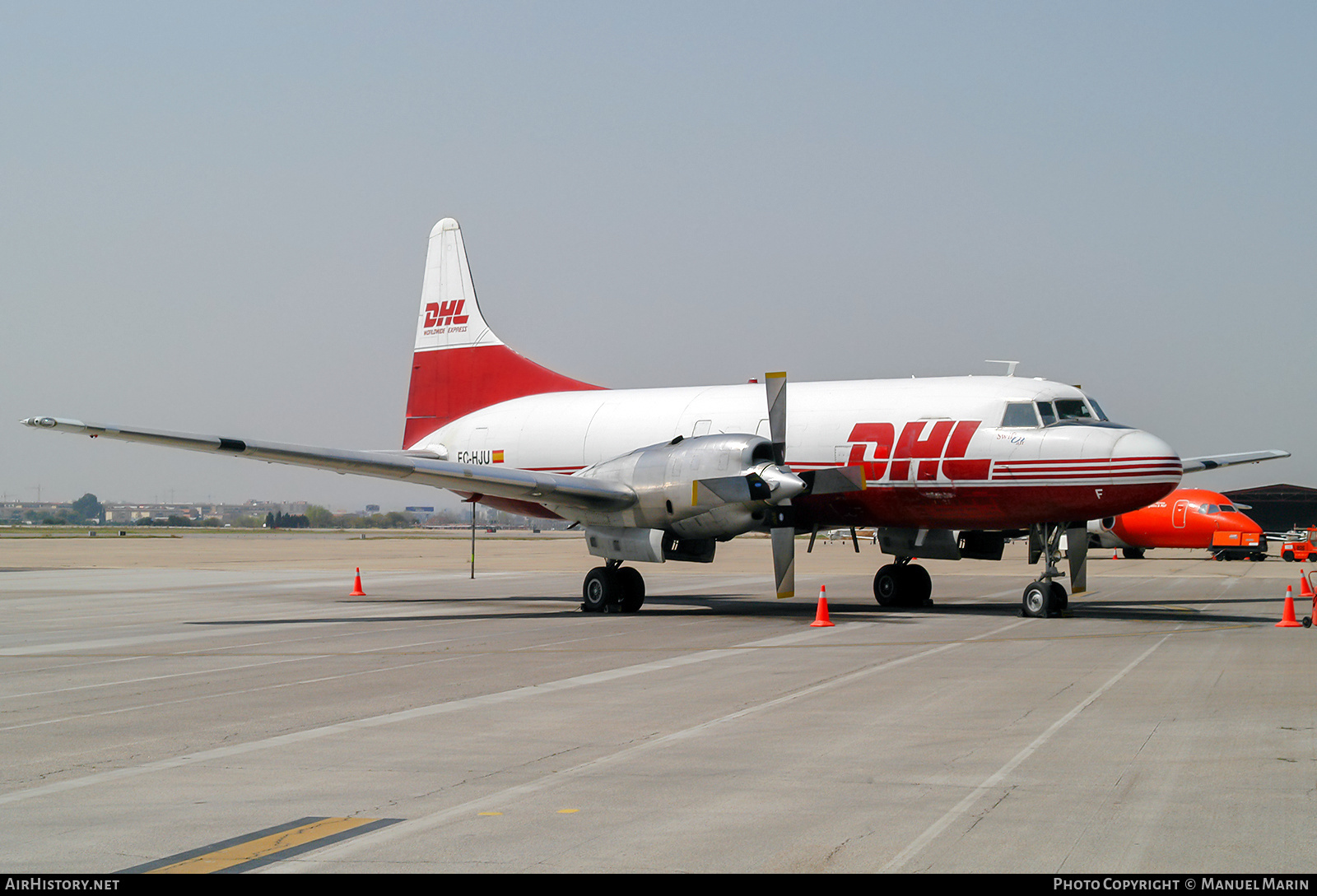 Aircraft Photo of EC-HJU | Convair 580/F | DHL Worldwide Express | AirHistory.net #599467