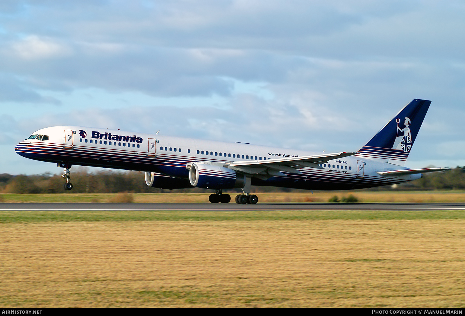 Aircraft Photo of G-BYAE | Boeing 757-204 | Britannia Airways | AirHistory.net #599474