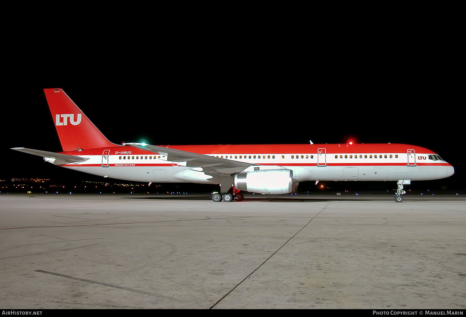 Aircraft Photo of D-AMUG | Boeing 757-2G5 | LTU - Lufttransport-Unternehmen | AirHistory.net #599480