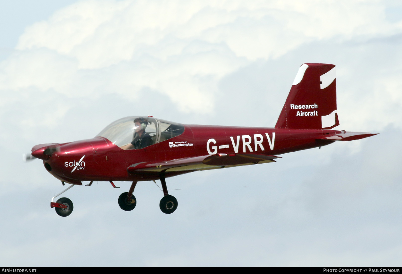 Aircraft Photo of G-VRRV | Van's RV-12 | University of Southampton | AirHistory.net #599486