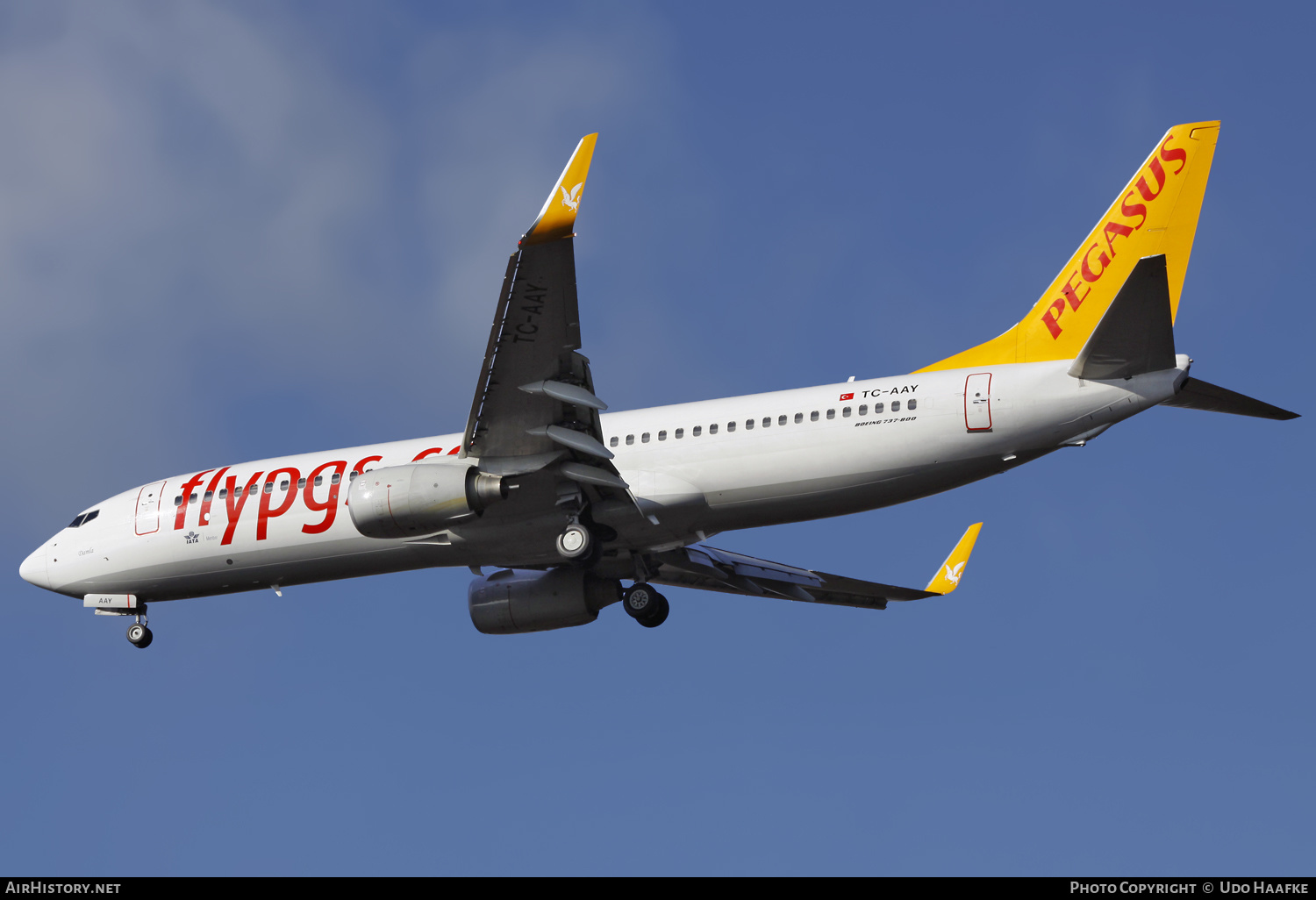 Aircraft Photo of TC-AAY | Boeing 737-82R | Pegasus Airlines | AirHistory.net #599500