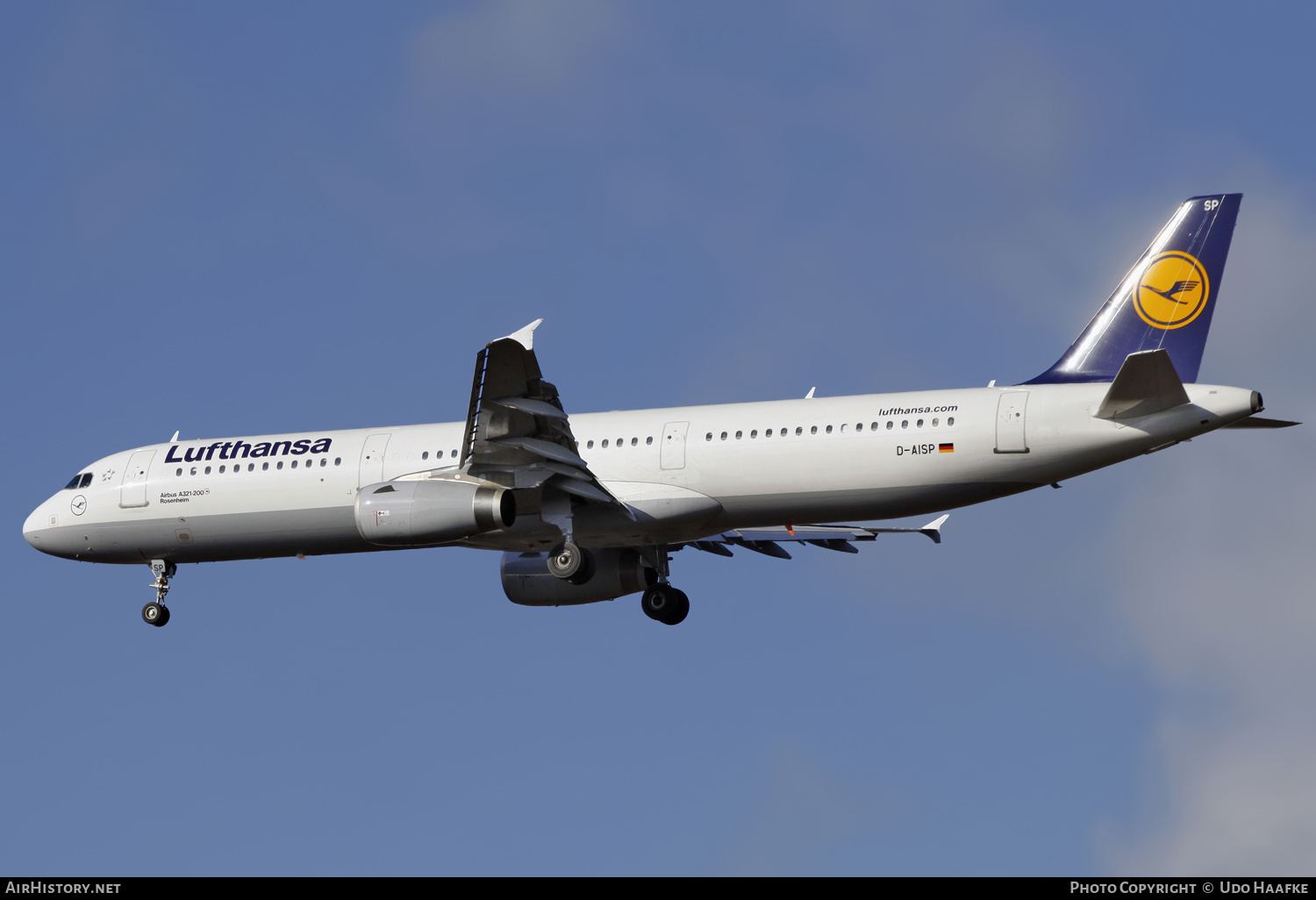 Aircraft Photo of D-AISP | Airbus A321-231 | Lufthansa | AirHistory.net #599504