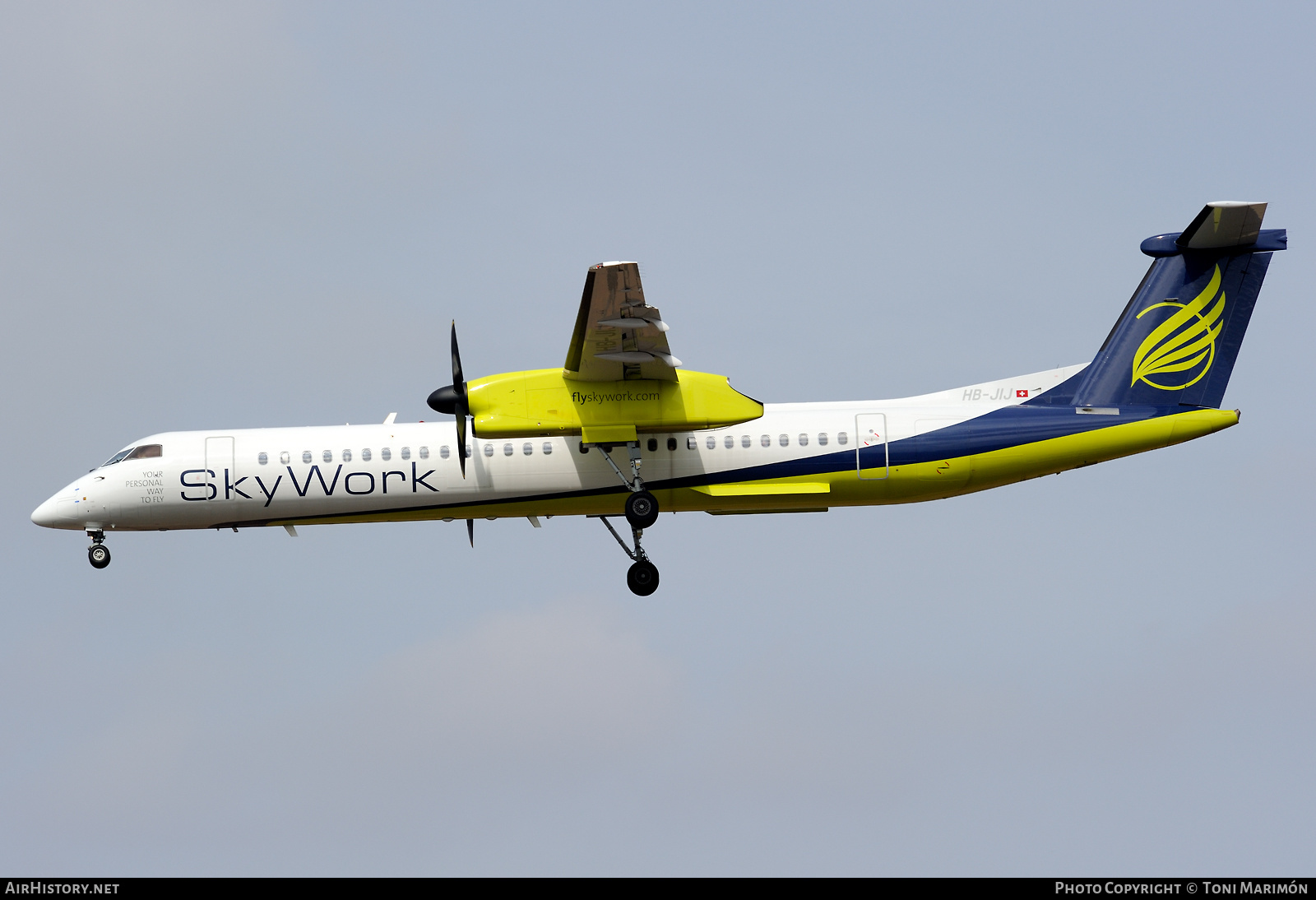 Aircraft Photo of HB-JIJ | Bombardier DHC-8-402 Dash 8 | SkyWork Airlines | AirHistory.net #599508