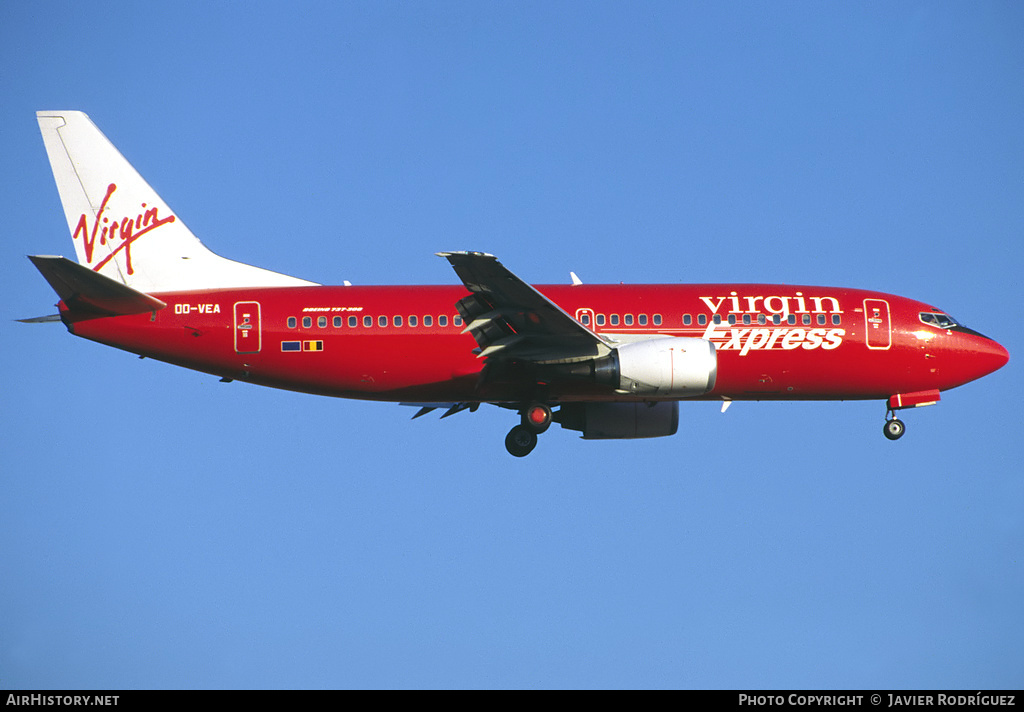 Aircraft Photo of OO-VEA | Boeing 737-36M | Virgin Express | AirHistory.net #599517