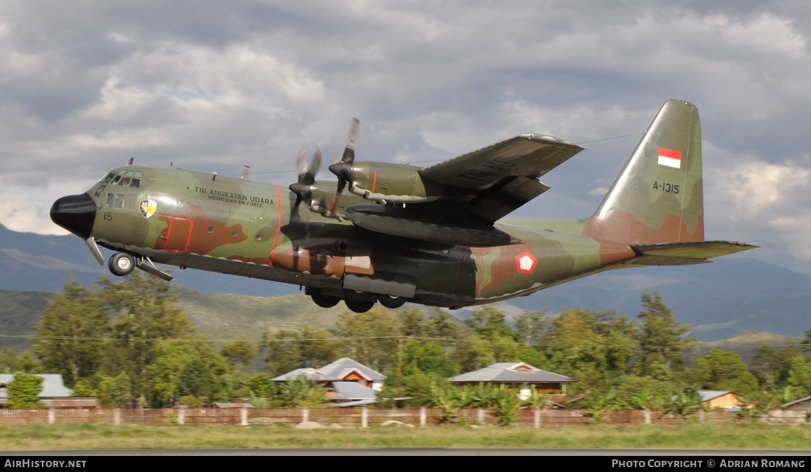 Aircraft Photo of A-1315 | Lockheed C-130H Hercules | Indonesia - Air Force | AirHistory.net #599579