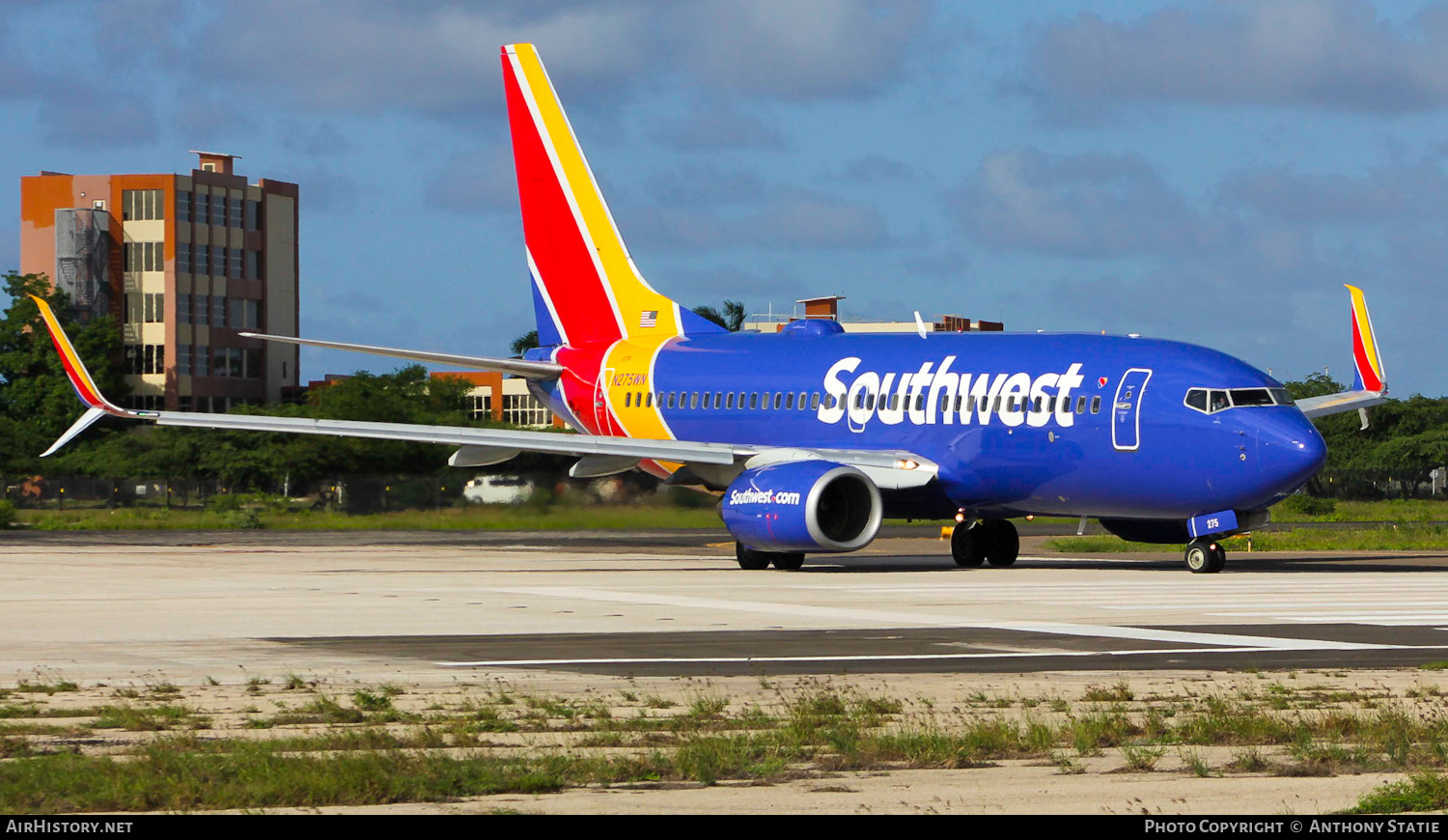 Aircraft Photo of N275WN | Boeing 737-7H4 | Southwest Airlines | AirHistory.net #599584
