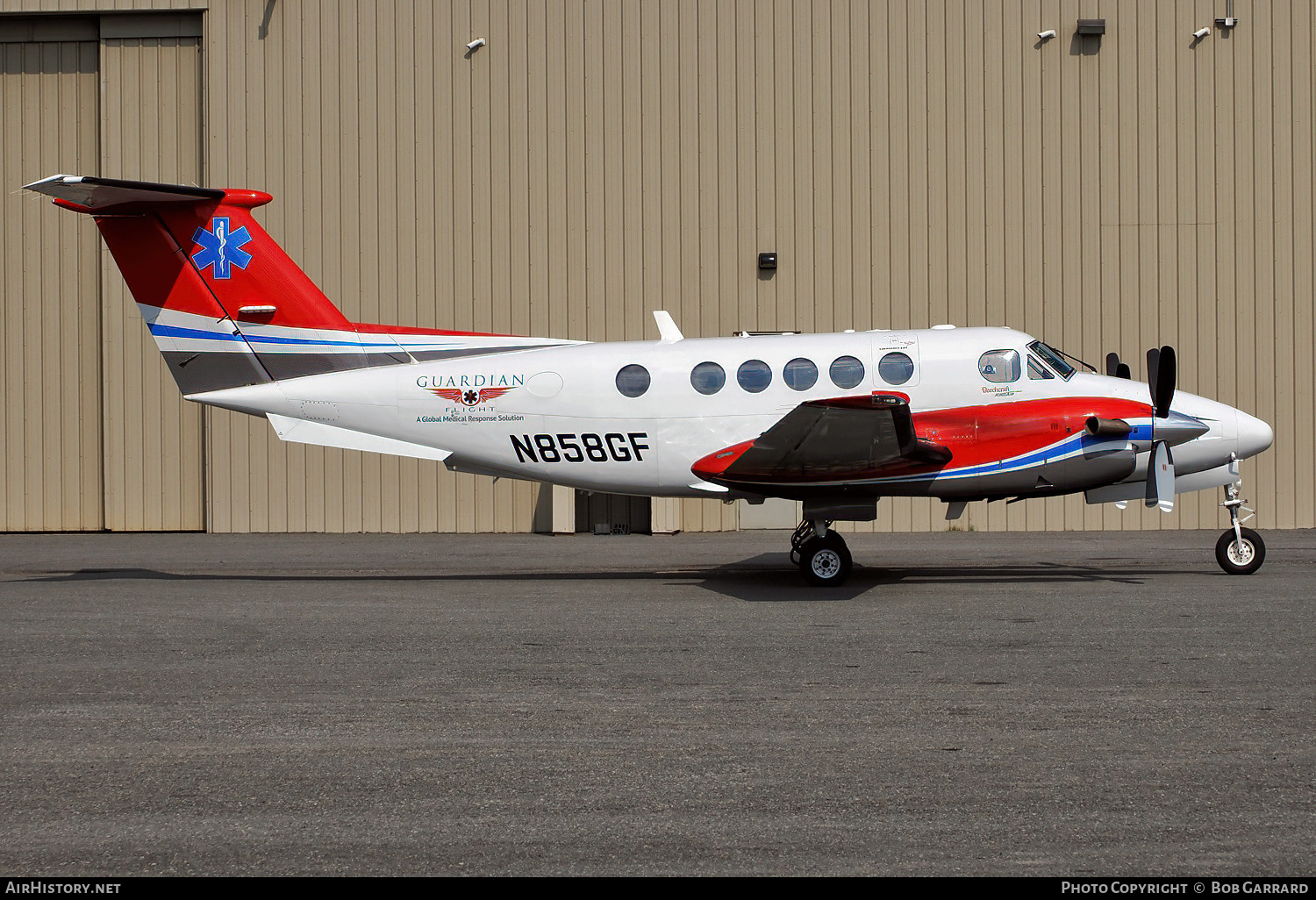 Aircraft Photo of N858GF | Beech B200 Super King Air | Guardian Flight | AirHistory.net #599617