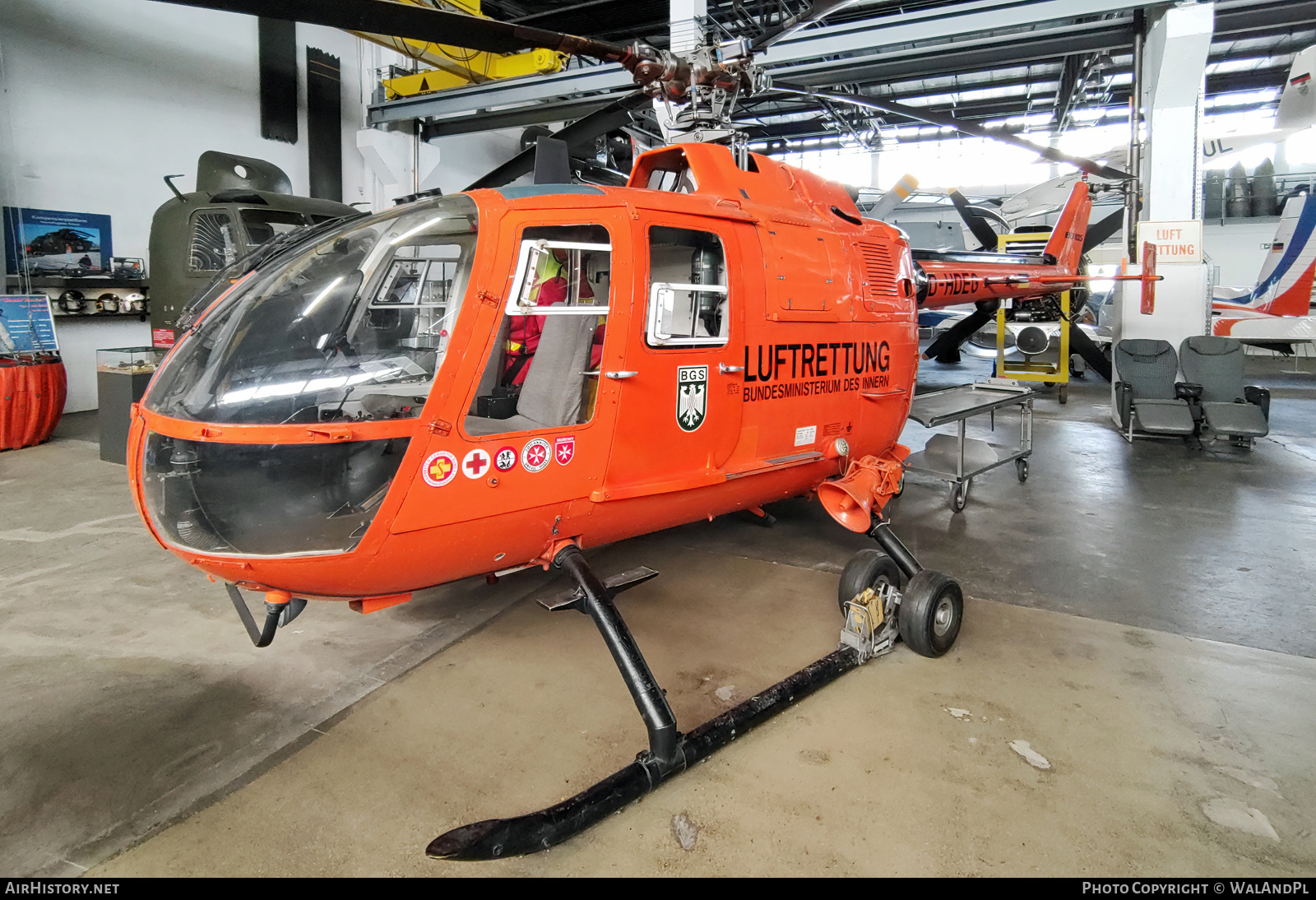 Aircraft Photo of D-HDEG | MBB BO-105C | Luftrettung - Bundesministerium des Innern | AirHistory.net #599637