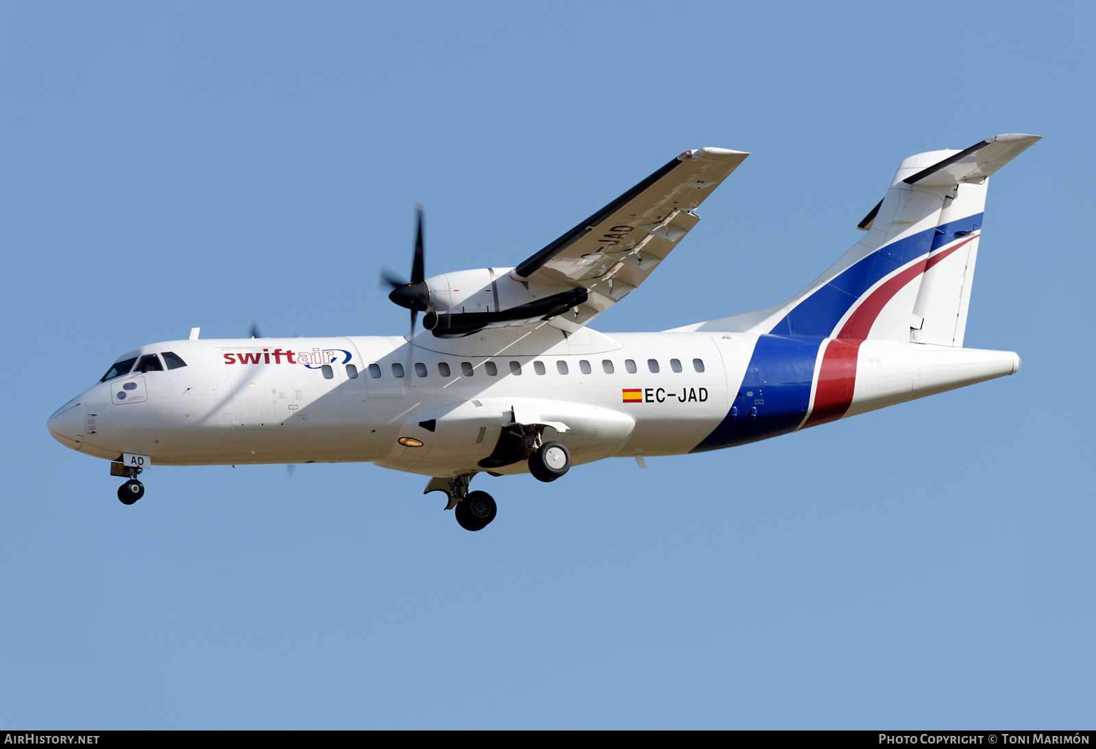 Aircraft Photo of EC-JAD | ATR ATR-42-300 | Swiftair | AirHistory.net #599665