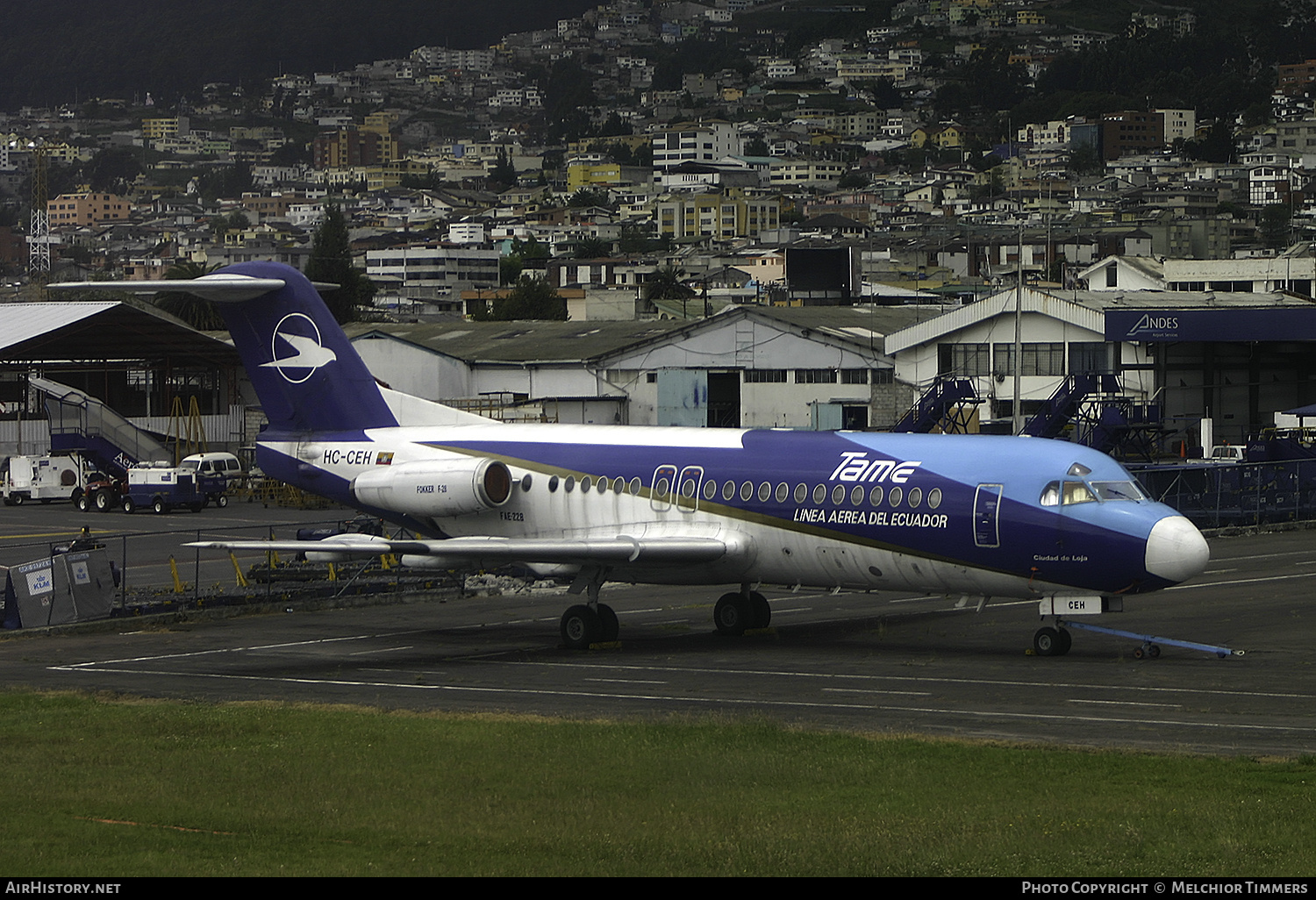 Aircraft Photo of HC-CEH / FAE-228 | Fokker F28-4000 Fellowship | TAME Línea Aérea del Ecuador | AirHistory.net #599680