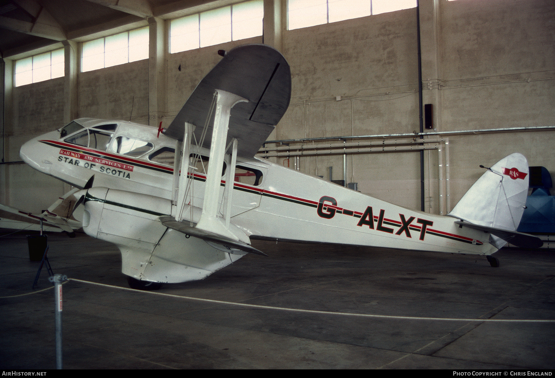 Aircraft Photo of G-ALXT | De Havilland D.H. 89A Dragon Rapide | Railway Air Services | AirHistory.net #599699