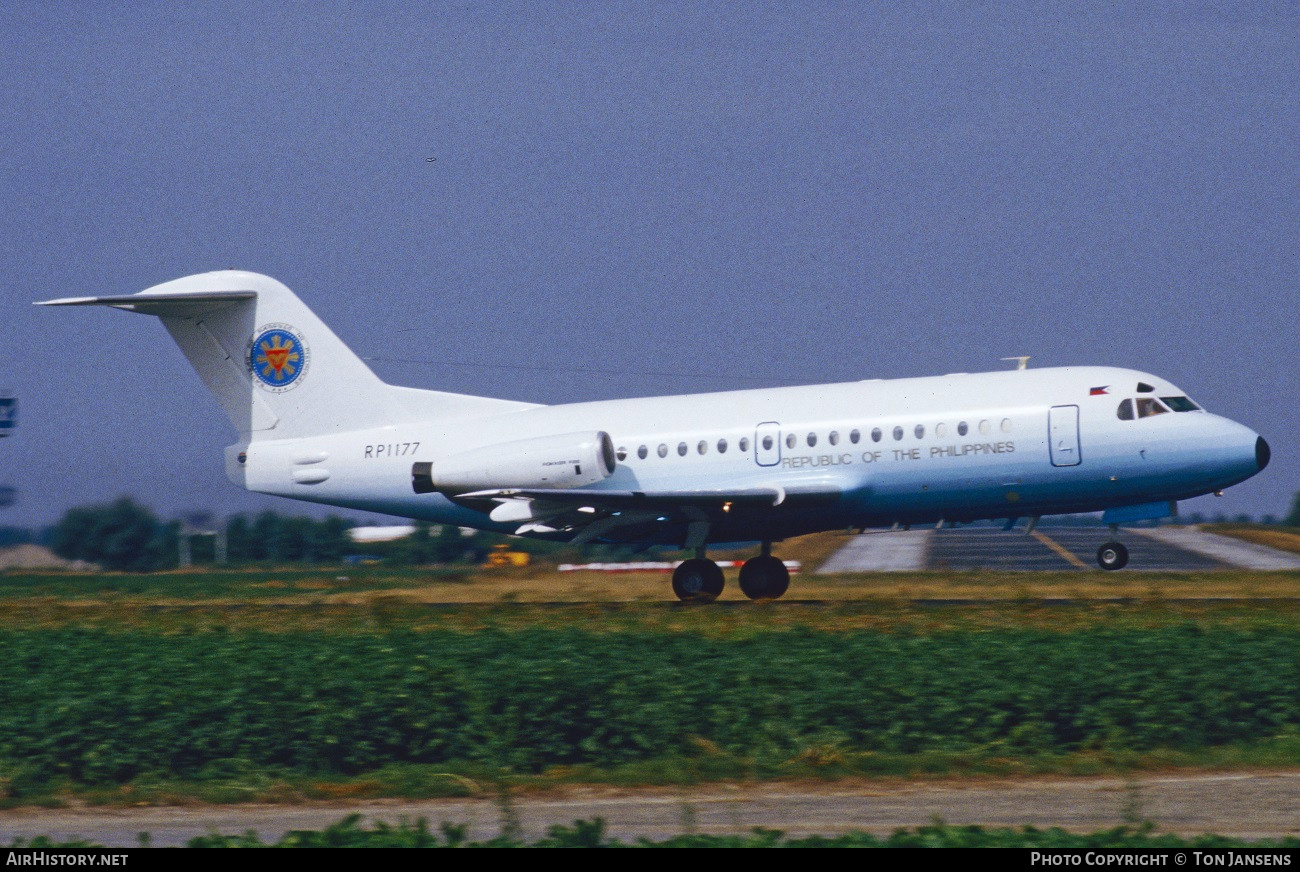 Aircraft Photo of RP1177 | Fokker F28-3000 Fellowship | Philippines Government | AirHistory.net #599714