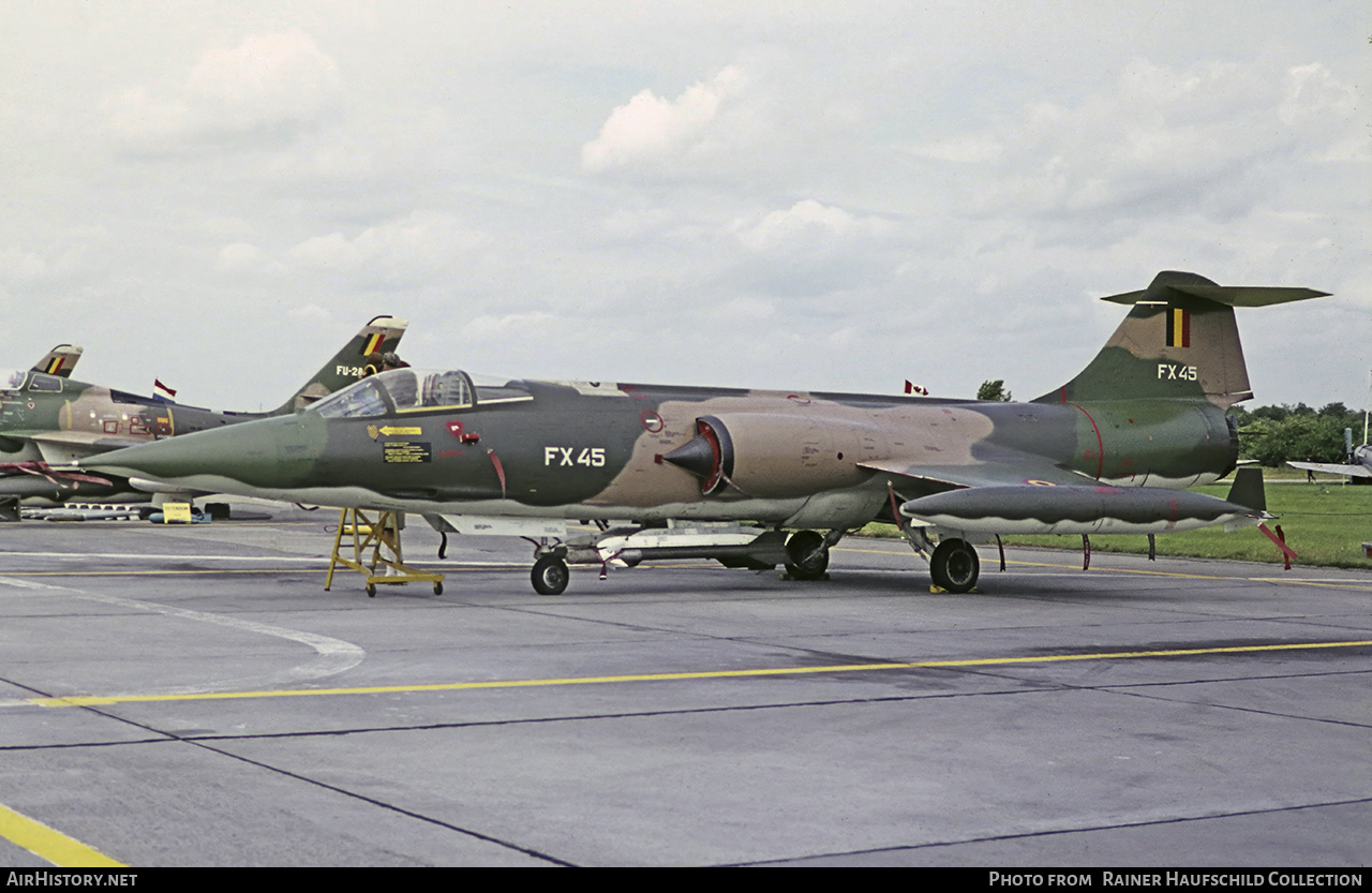 Aircraft Photo of FX45 | Lockheed F-104G Starfighter | Belgium - Air Force | AirHistory.net #599717